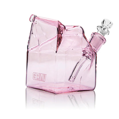 GRAV Milk Carton Bubbler 4in Borosilicate Glass