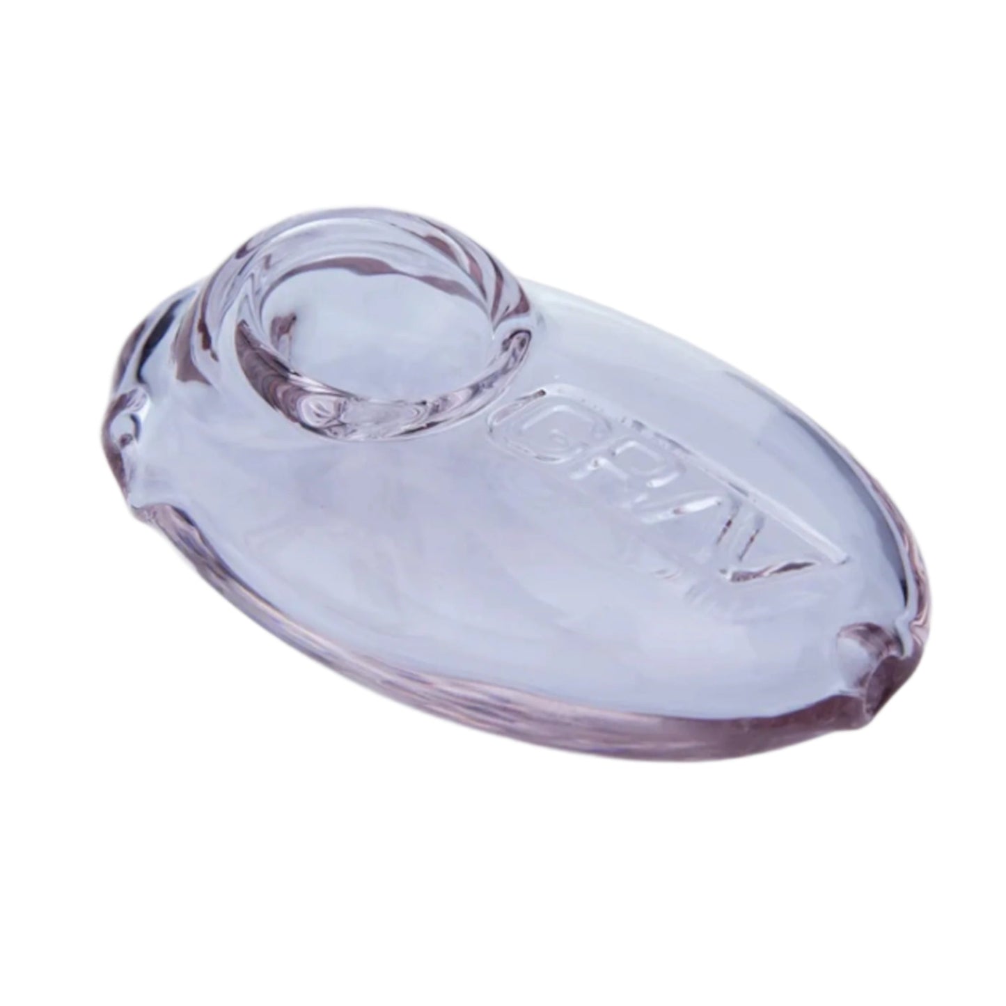 Grav Pebble Spoon Pipe 3.5in Borosilicate Glass