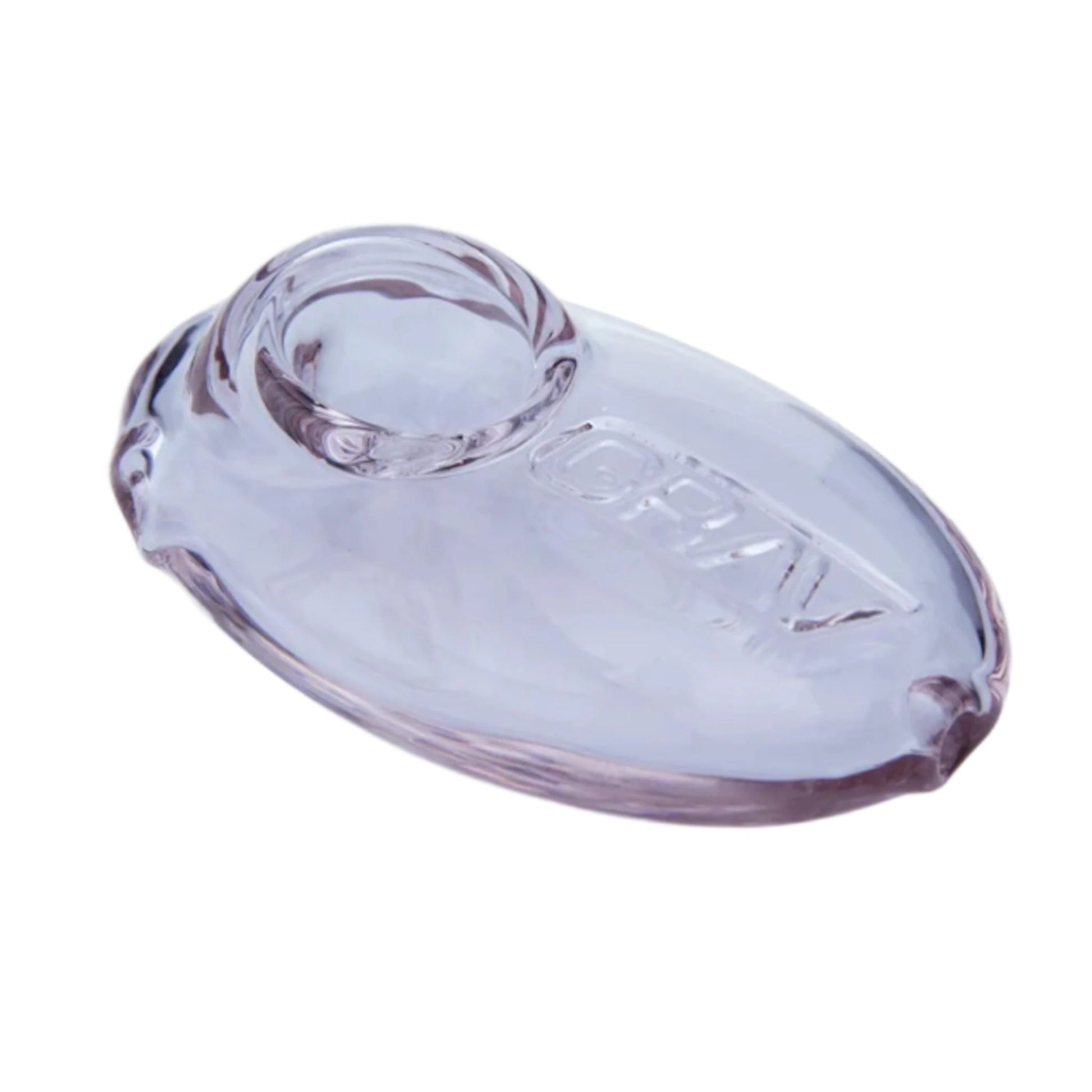 Grav Pebble Spoon Pipe 3.5in Borosilicate Glass