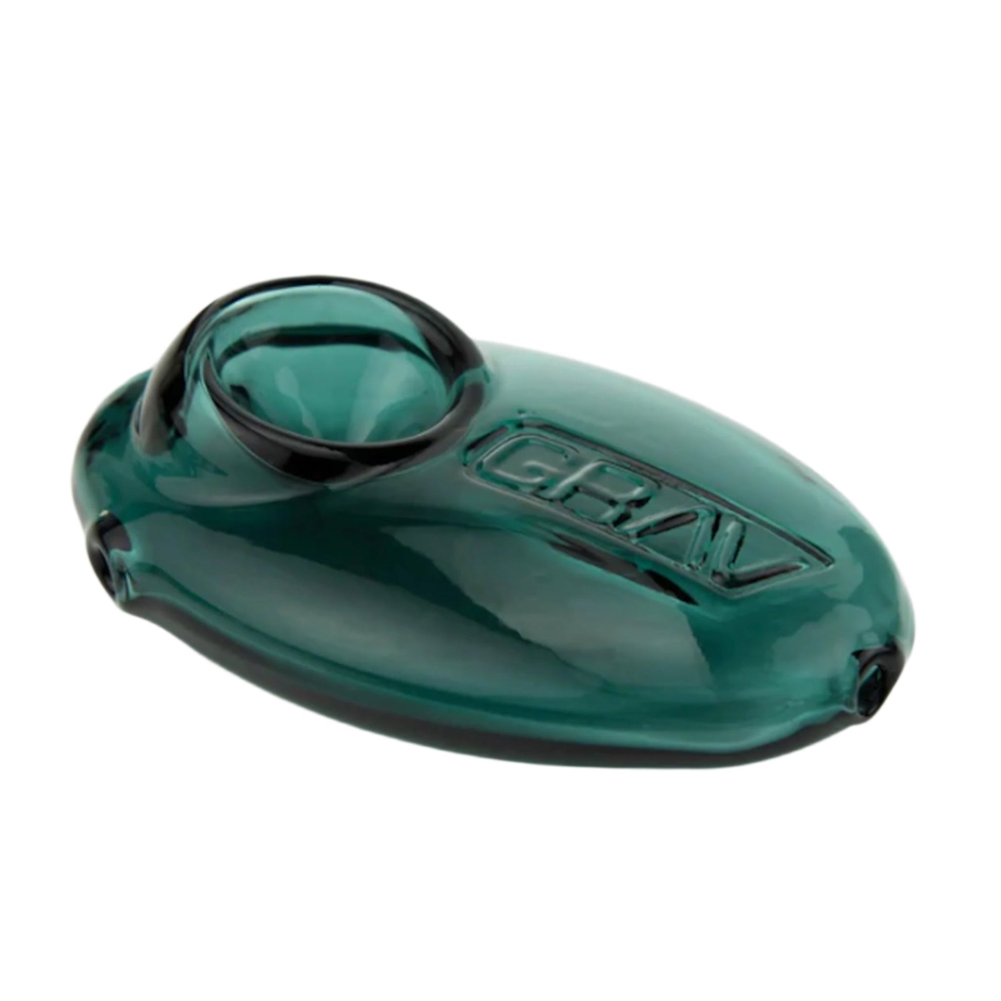 Grav Pebble Spoon Pipe 3.5in Borosilicate Glass