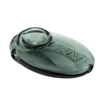 Grav Pebble Spoon Pipe 3.5in Borosilicate Glass