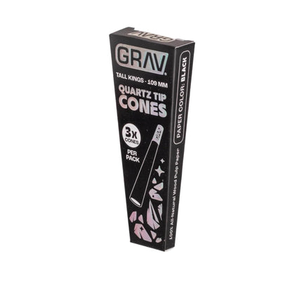 GRAV Quartz Tip Cones King Size 3-Pack