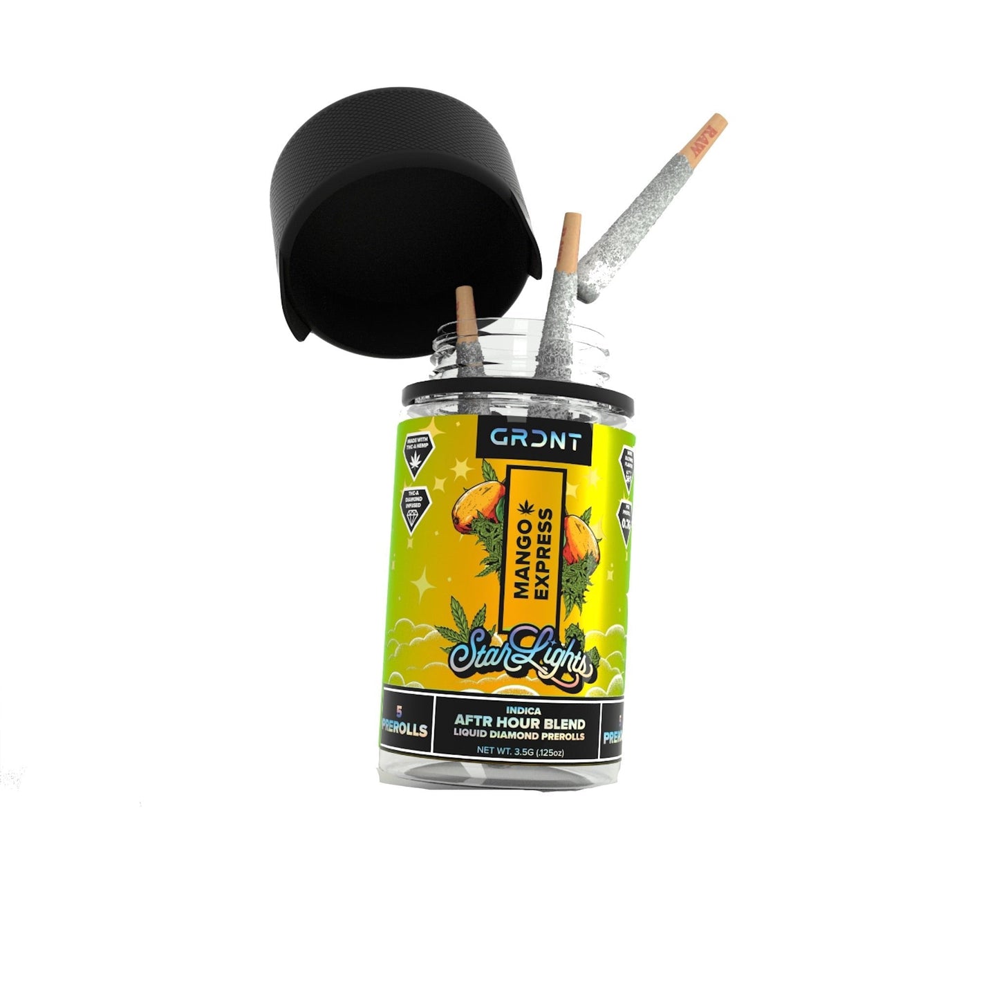 GRDNT After Hour Mango Express THC-A Pre-Rolls 5ct