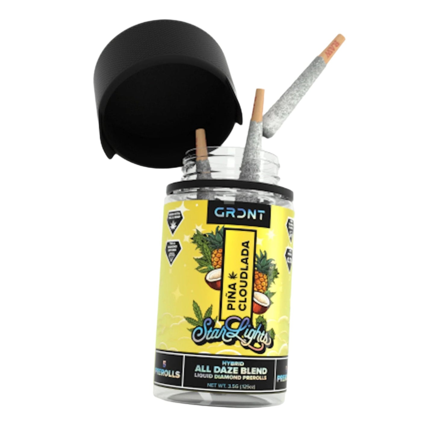 GRDNT All Daze Pina Cloudlada THC-A Pre-Rolls 5ct