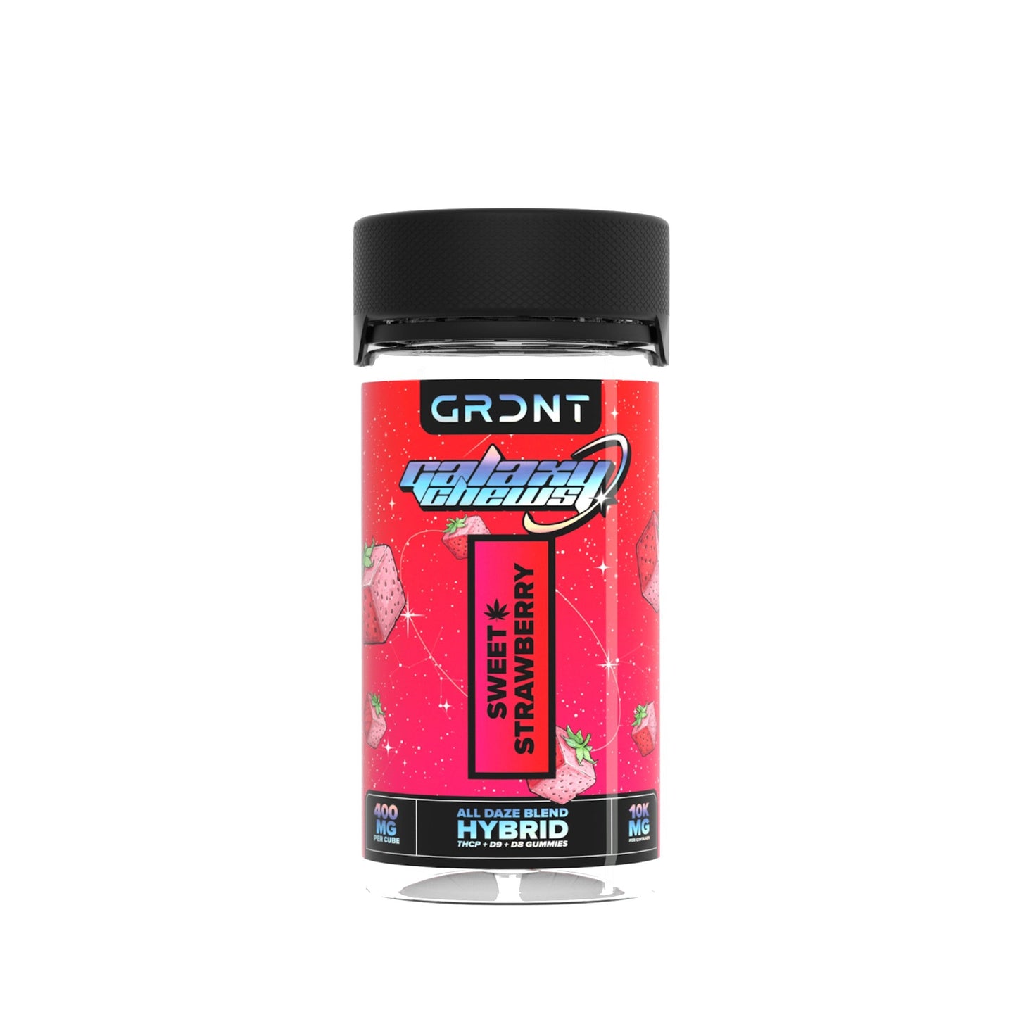 GRDNT Galaxy Chews Sweet Strawberry Gummies 10000mg 25ct