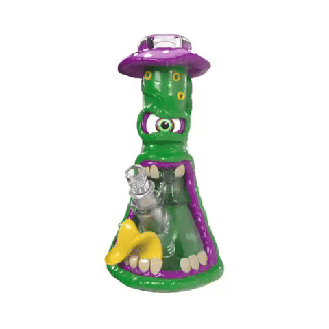 Amy Green Eyed Toadstool Monster Bong 13in