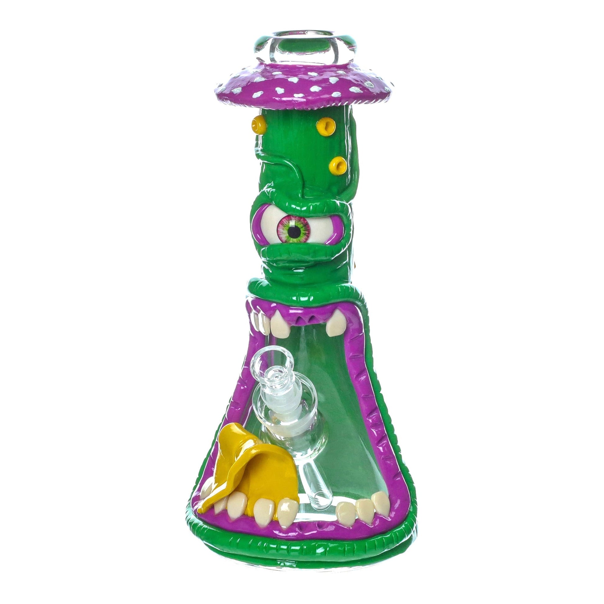 Amy Green Eyed Toadstool Monster Bong 13in