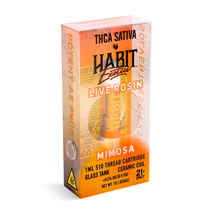 Habit Exotics THC-A Live Rosin Cartridge 1000mg