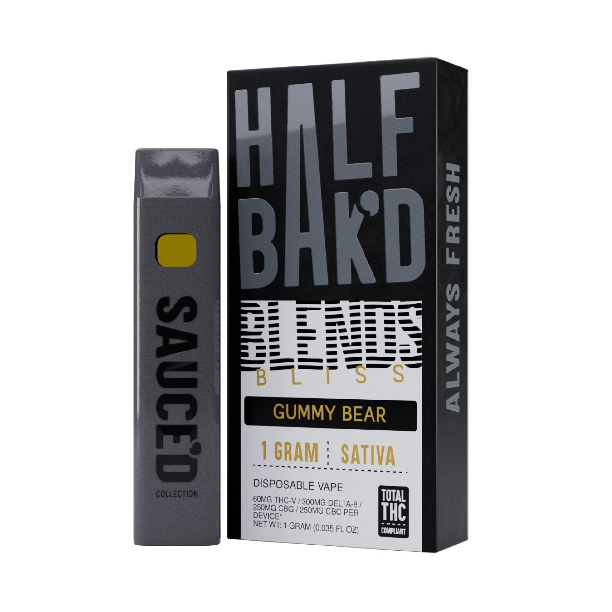 Half Bakd Bliss Blend THC Vaporizer 1000mg