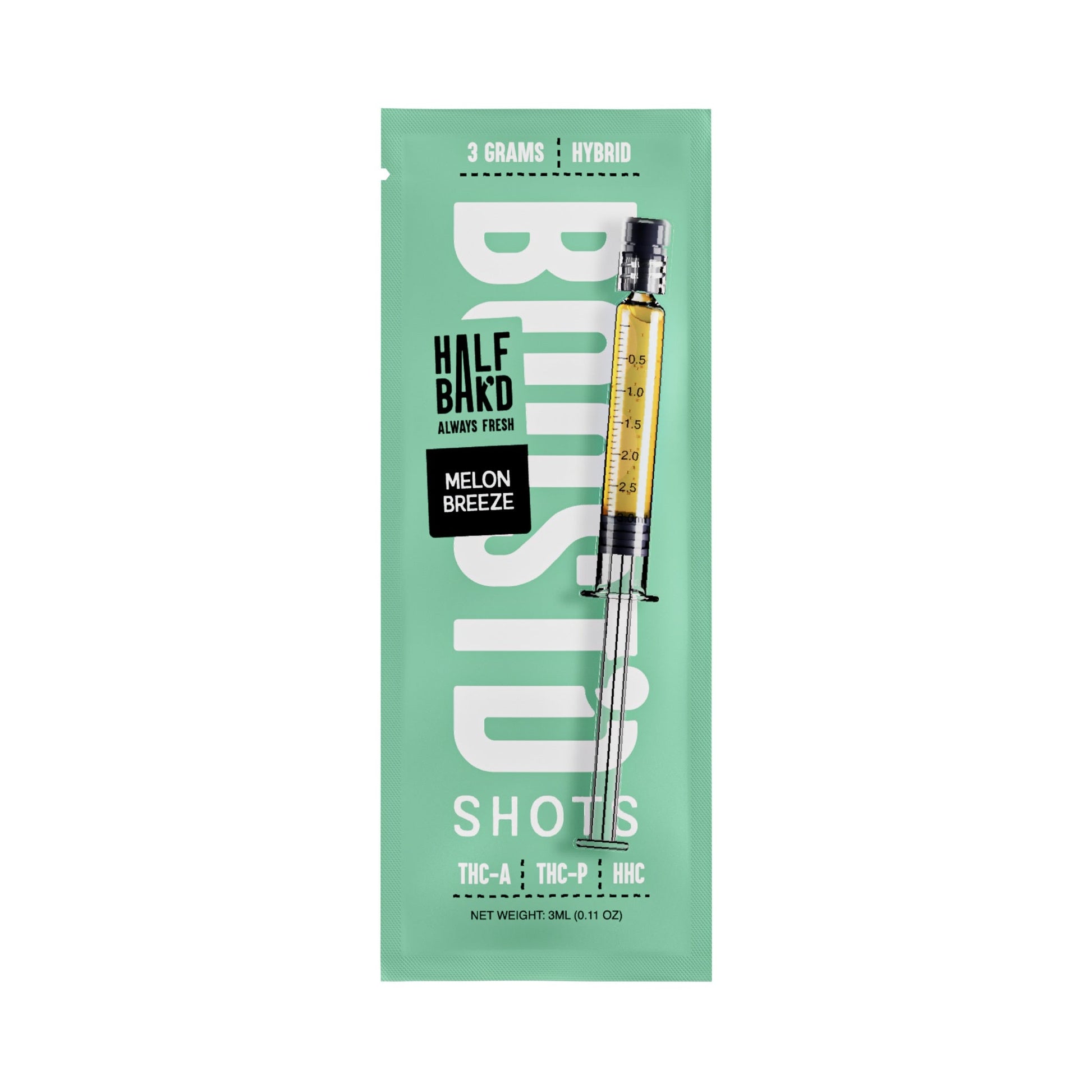 Half Bak'd Boostd Hemp Infused Syringe 3g
