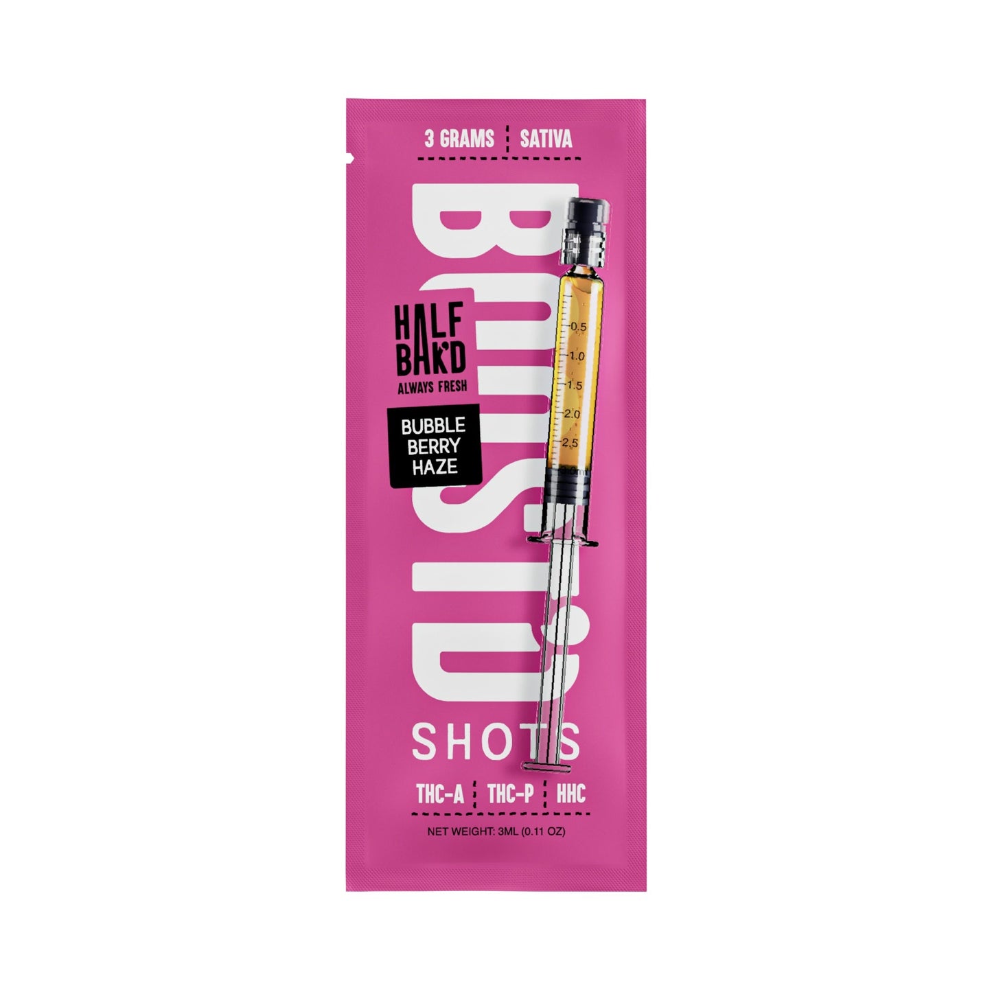 Half Bak'd Boostd Hemp Infused Syringe 3g