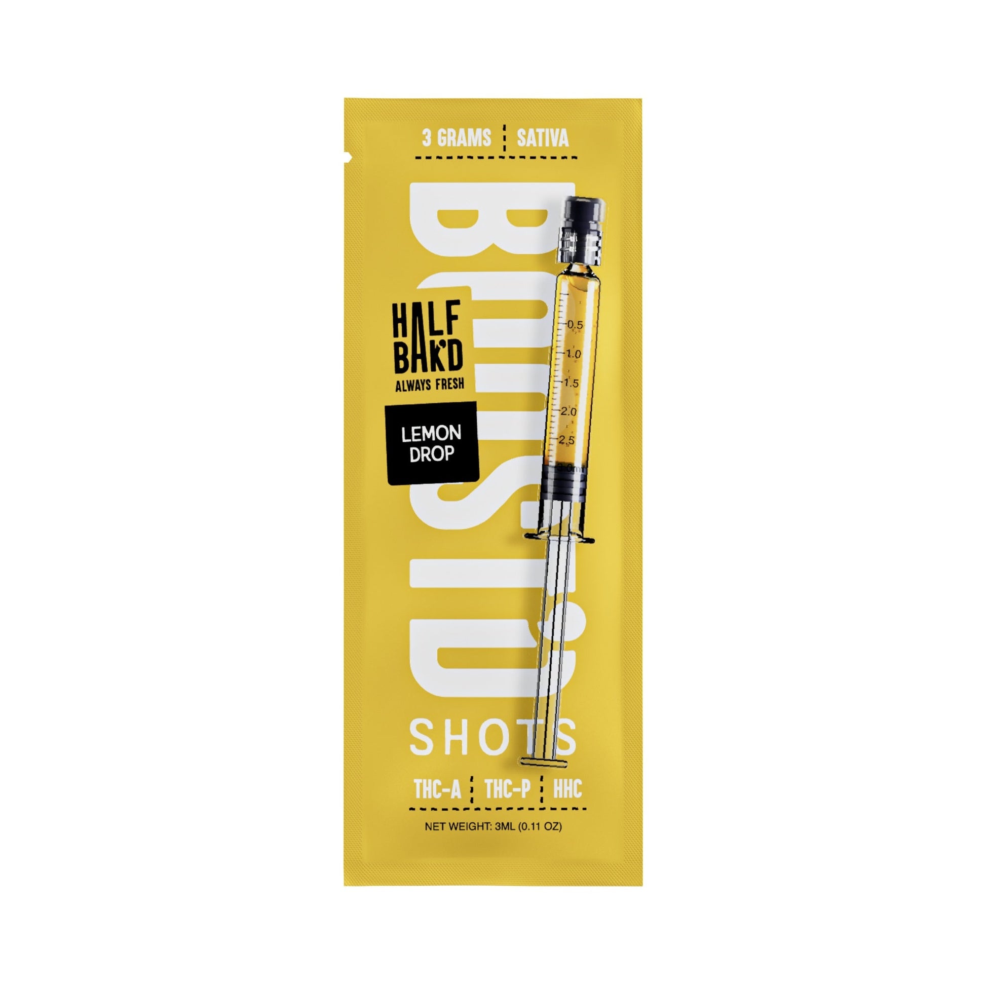 Half Bak'd Boostd Hemp Infused Syringe 3g