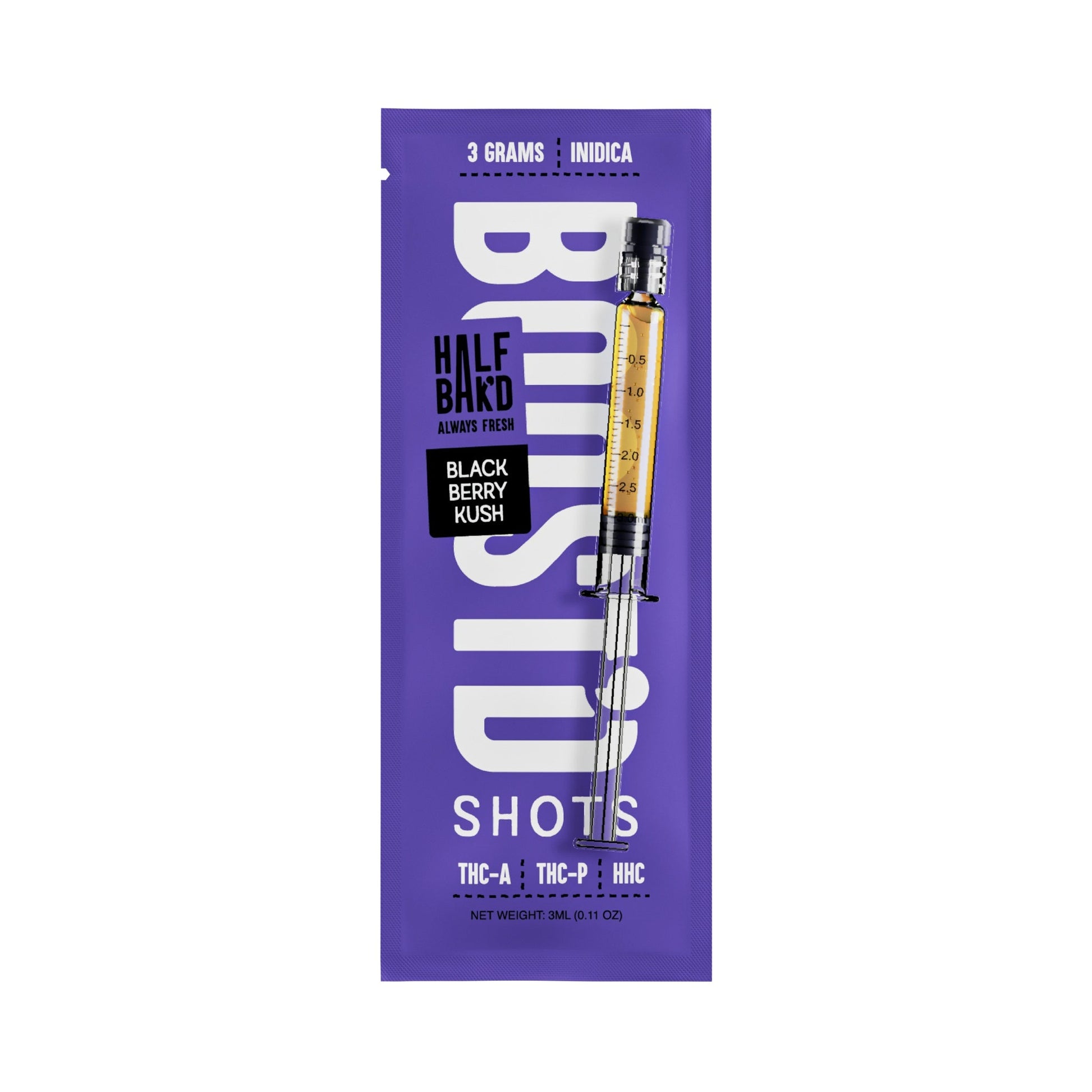 Half Bak'd Boostd Hemp Infused Syringe 3g