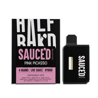 Half Bakd Live Resin THC Sauced Vaporizer 4000mg
