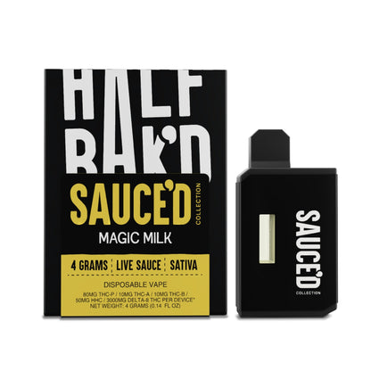 Half Bakd Live Resin THC Sauced Vaporizer 4000mg