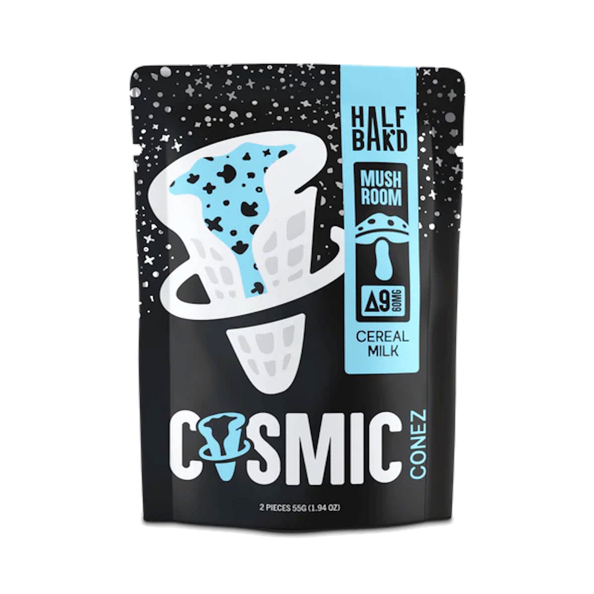 Half Bakd Cereal Milk Mushroom Cosmic Conez 2ct