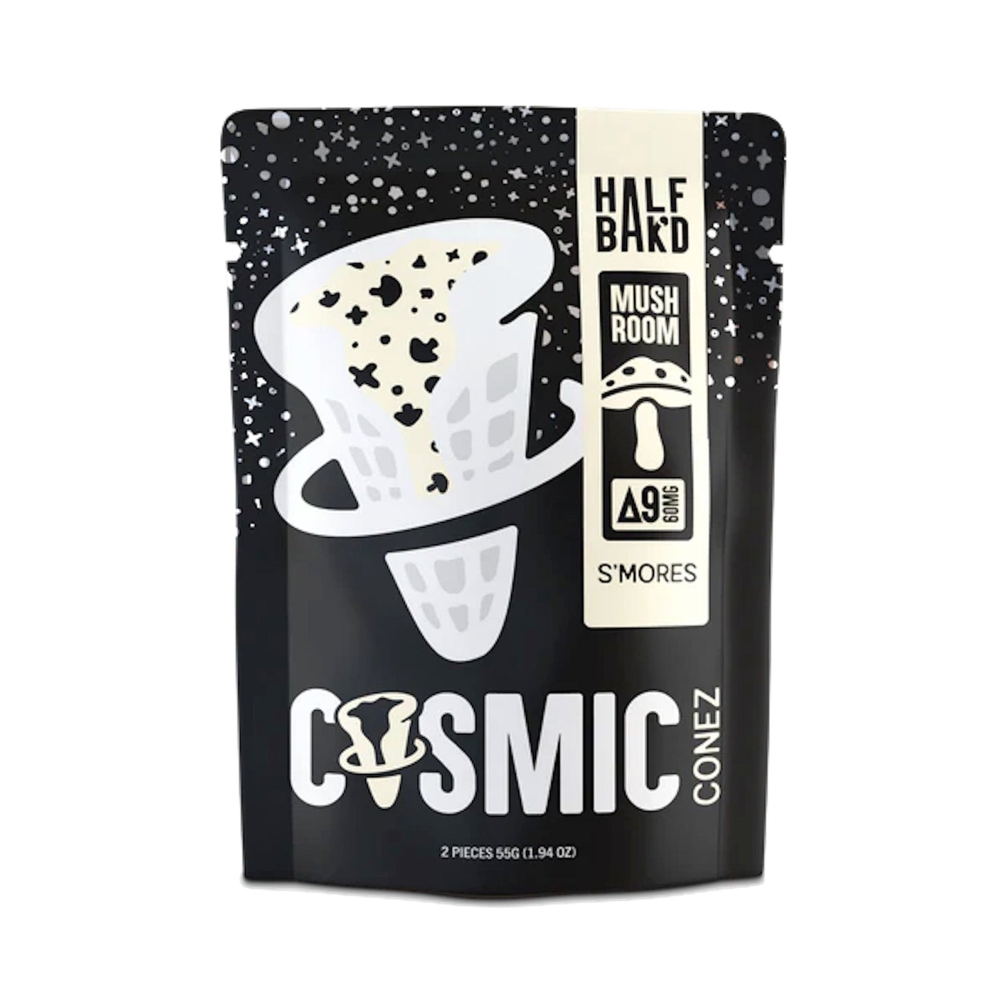 Half Bakd Mushroom Smores Cosmic Conez 2ct