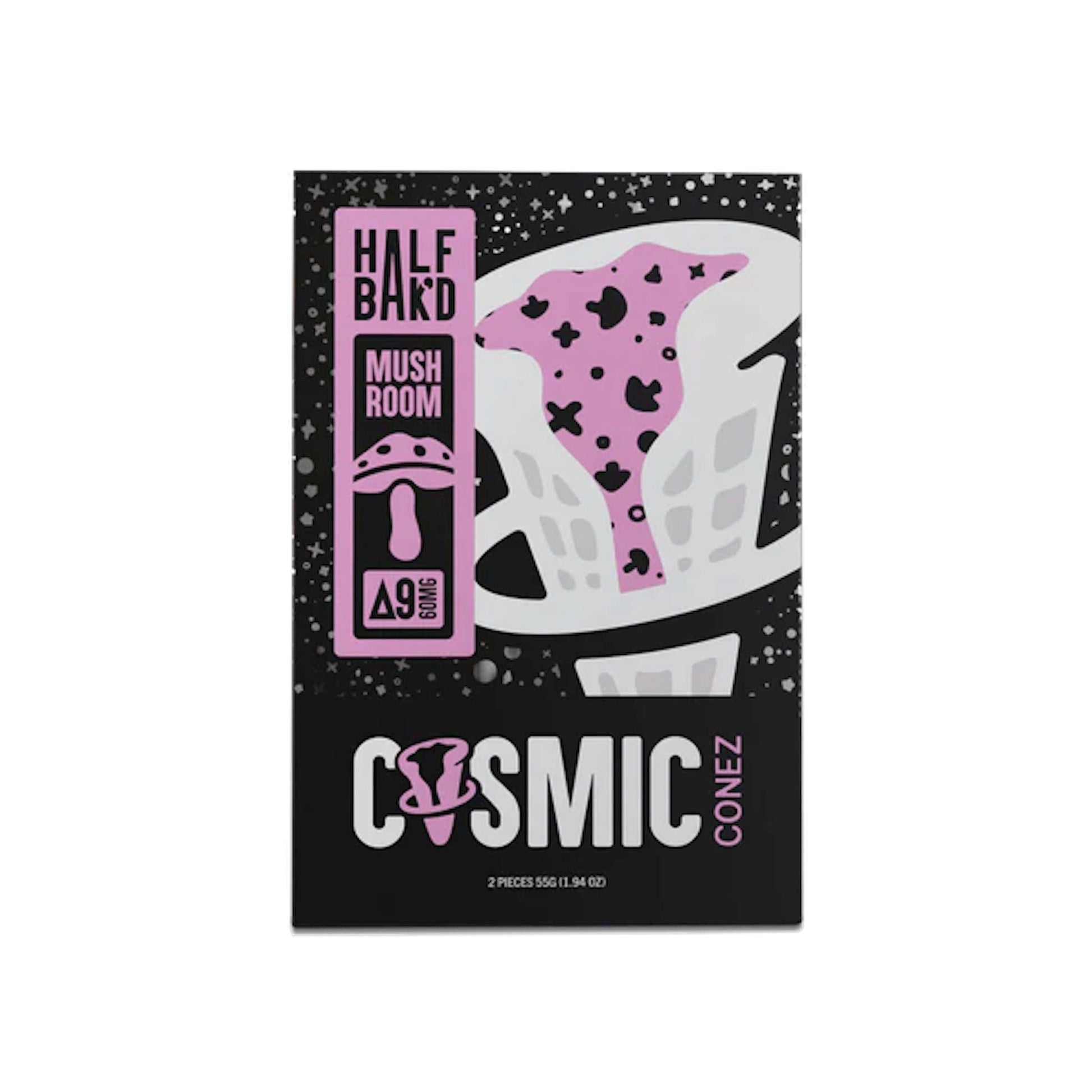 Half Bakd Mushroom Sugar Cookie Cosmic Conez 2ct