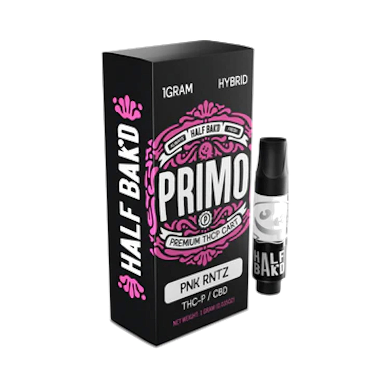 Half Bak'd Primo THC-P Pink Runtz Cartridge 1000mg 510 Thread