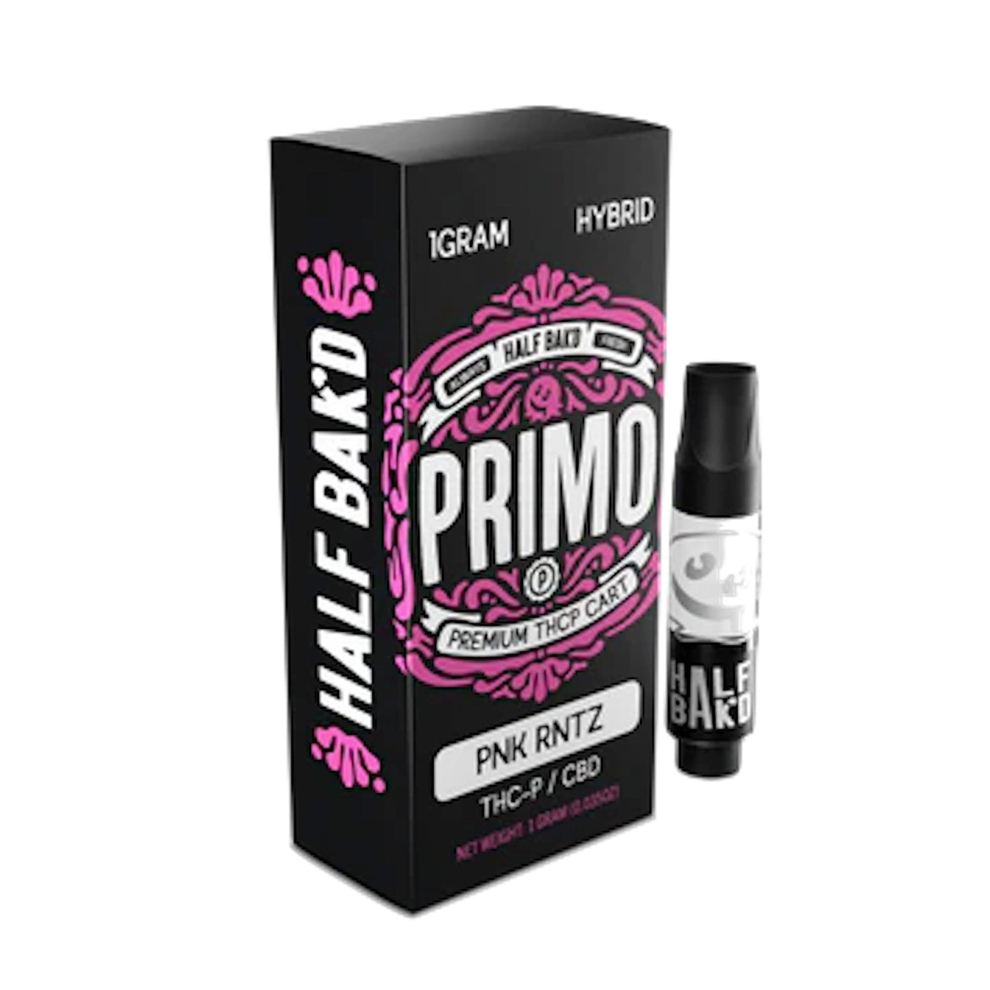 Half Bak'd Primo THC-P Pink Runtz Cartridge 1000mg 510 Thread