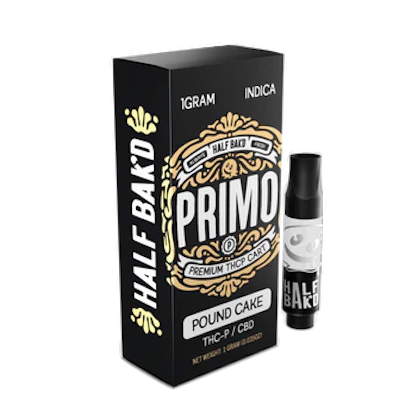 Half Bak'd Primo THC-P Pound Cake Cartridge 1000mg