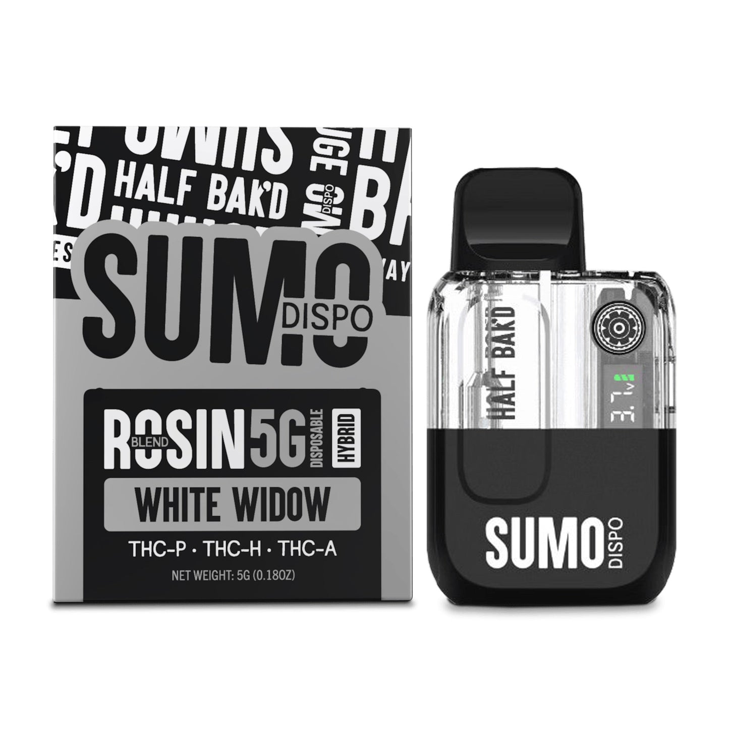 Half Bak'd Rosin Blend Sumo Vaporizer 5000mg