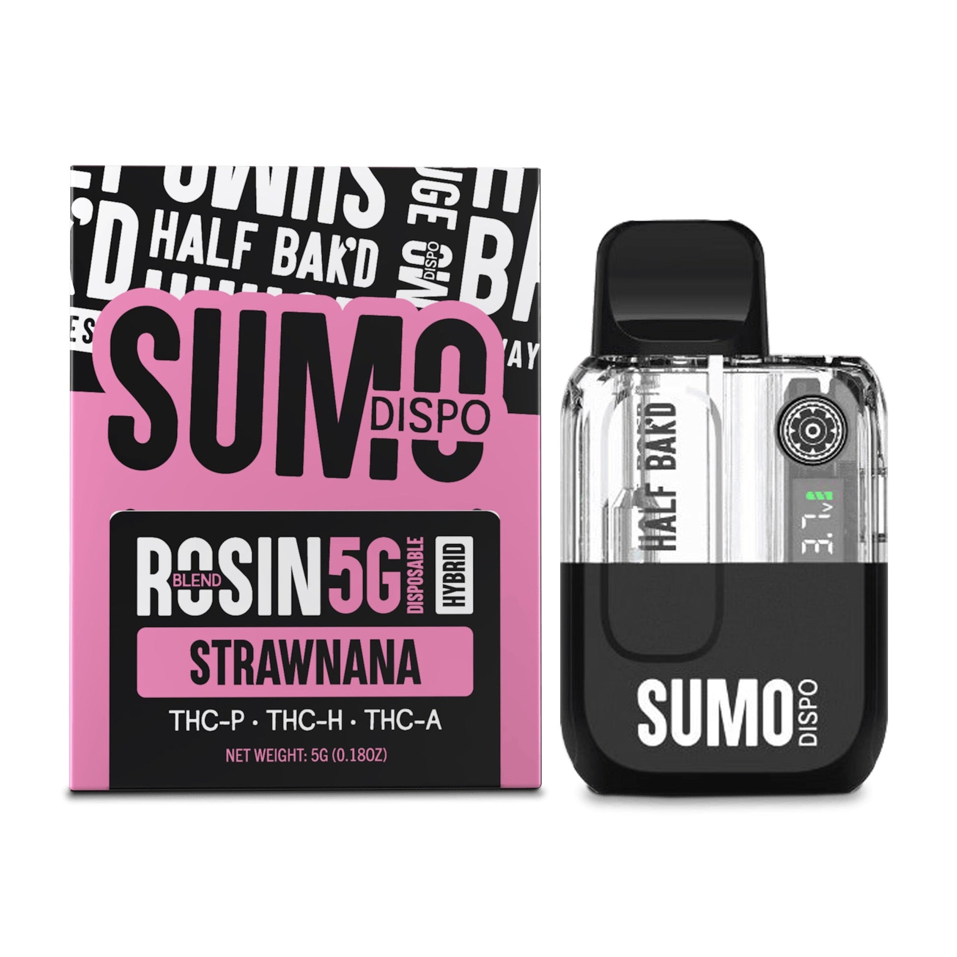 Half Bak'd Rosin Blend Sumo Vaporizer 5000mg