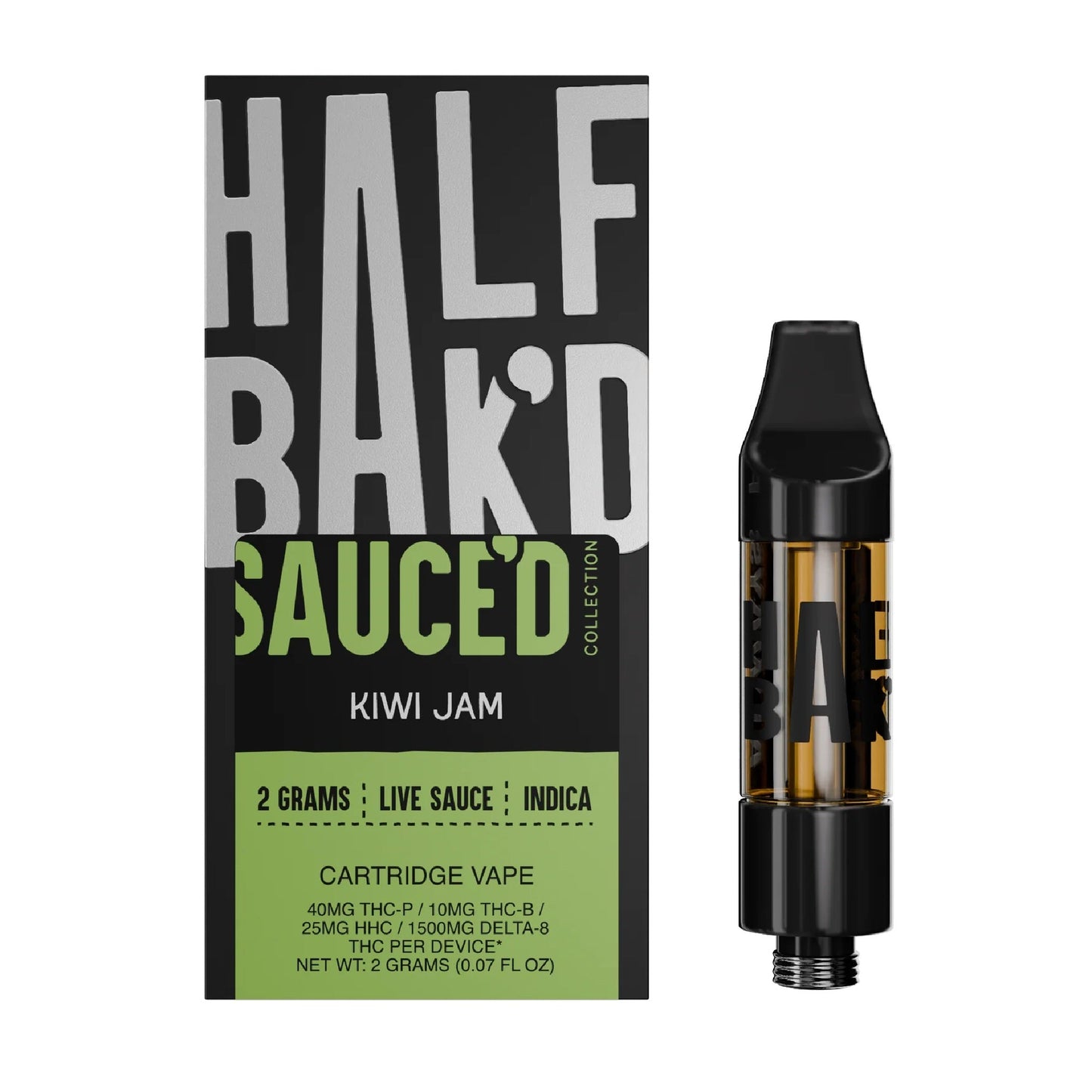 Half Bakd Sauced Live Resin Cartridge 2000mg