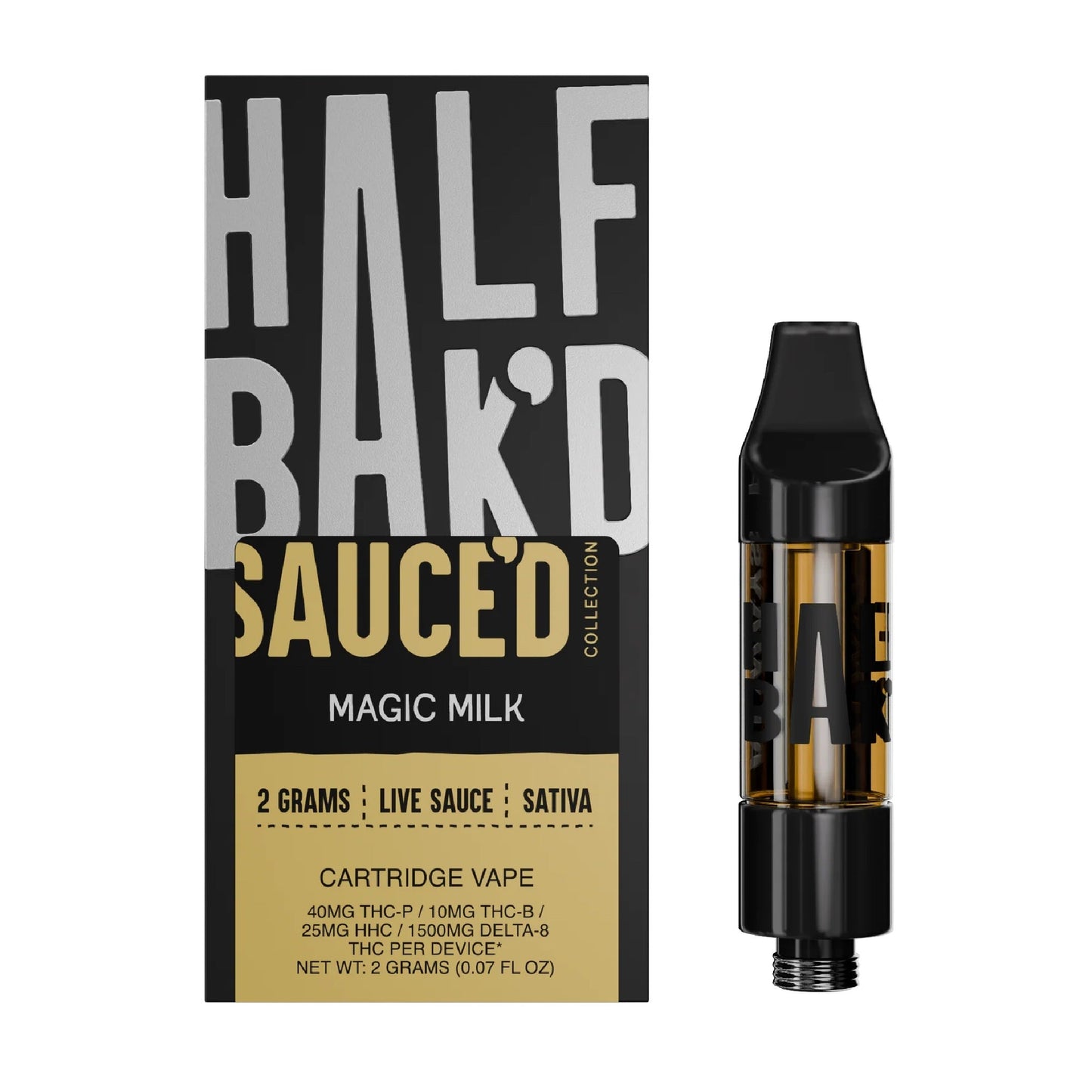 Half Bakd Sauced Live Resin Cartridge 2000mg