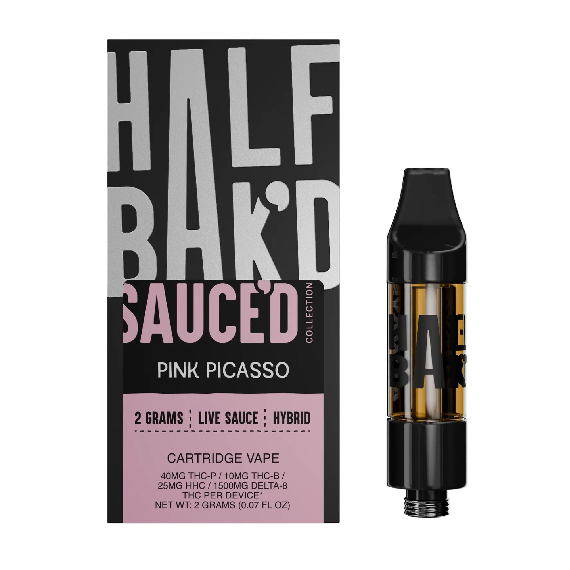 Half Bakd Sauced Live Resin Cartridge 2000mg