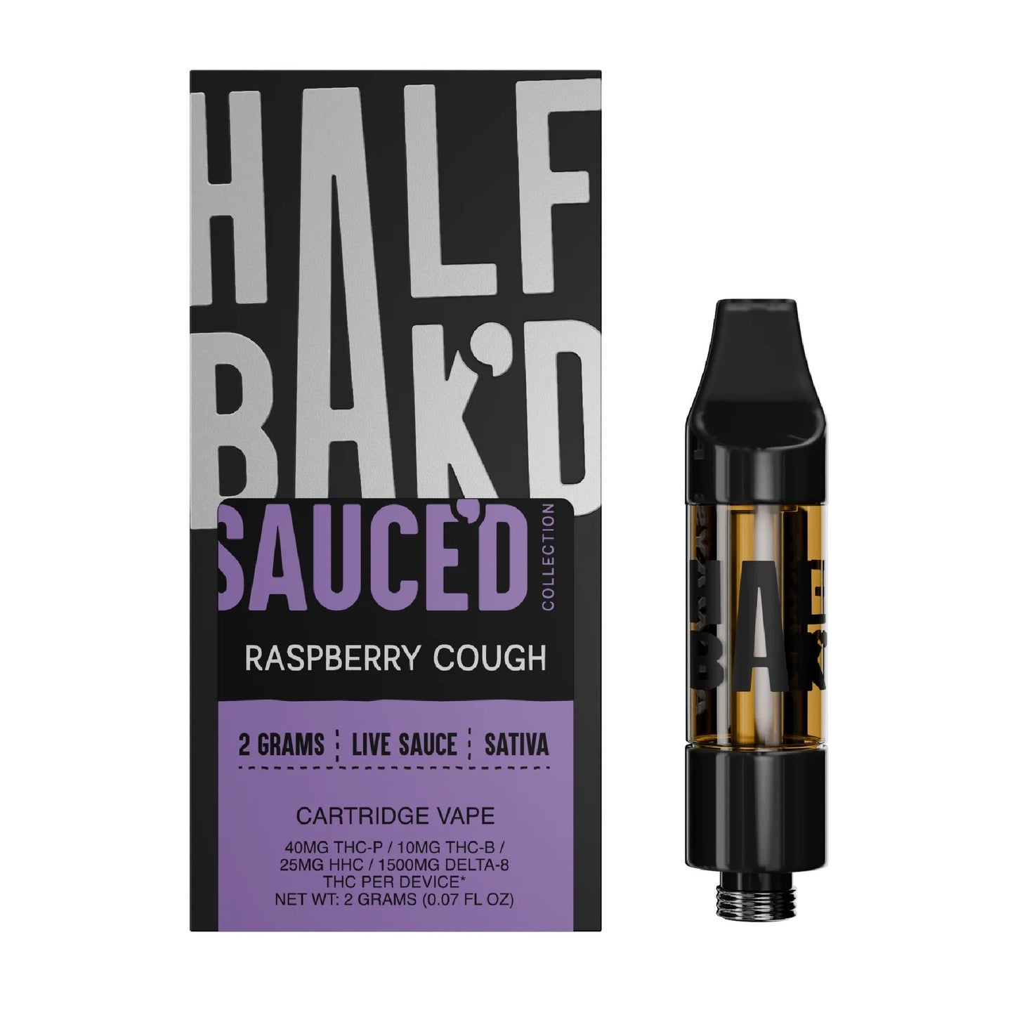 Half Bakd Sauced Live Resin Cartridge 2000mg