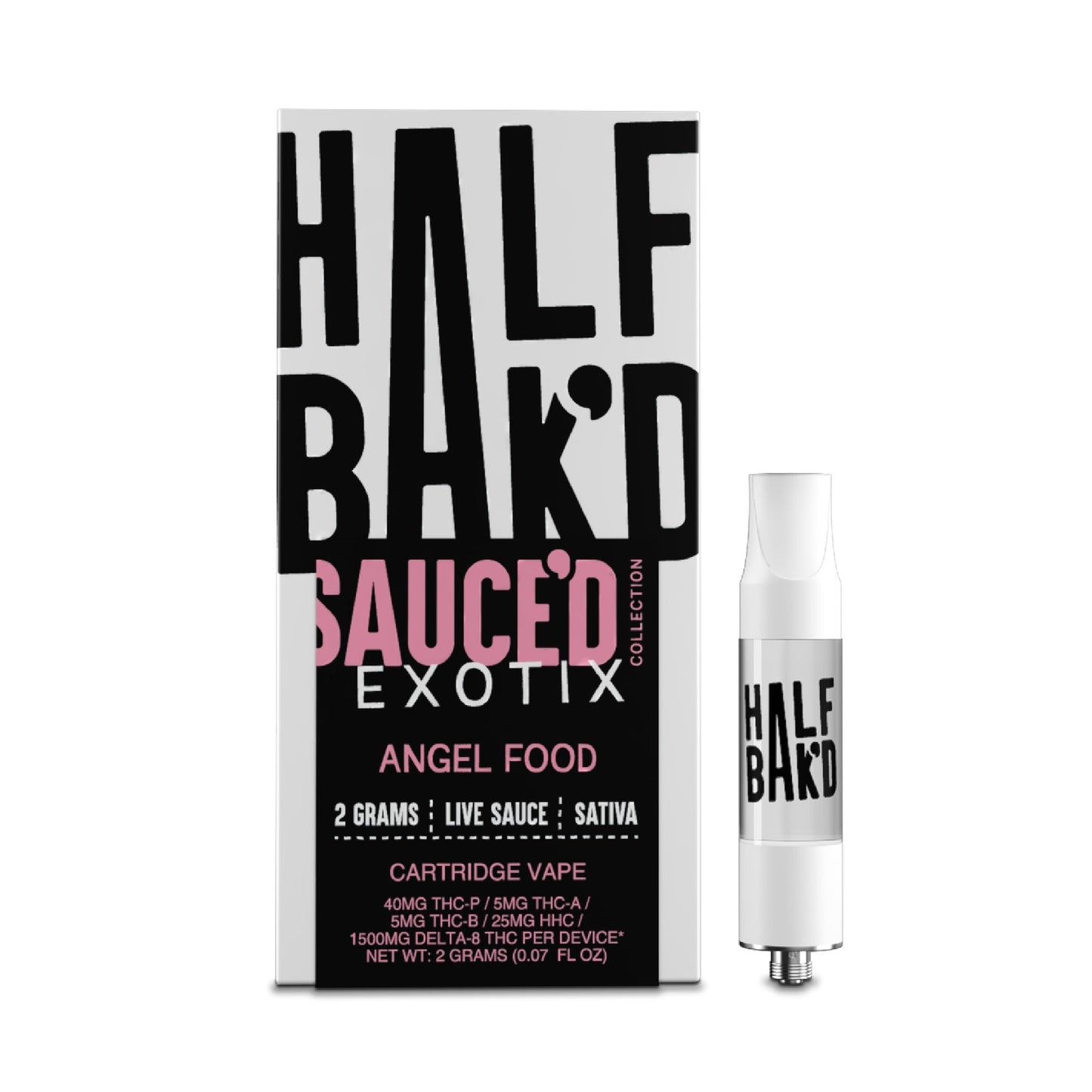 Half Bakd Sauced Exotix Angel Food Cartridge 2000mg