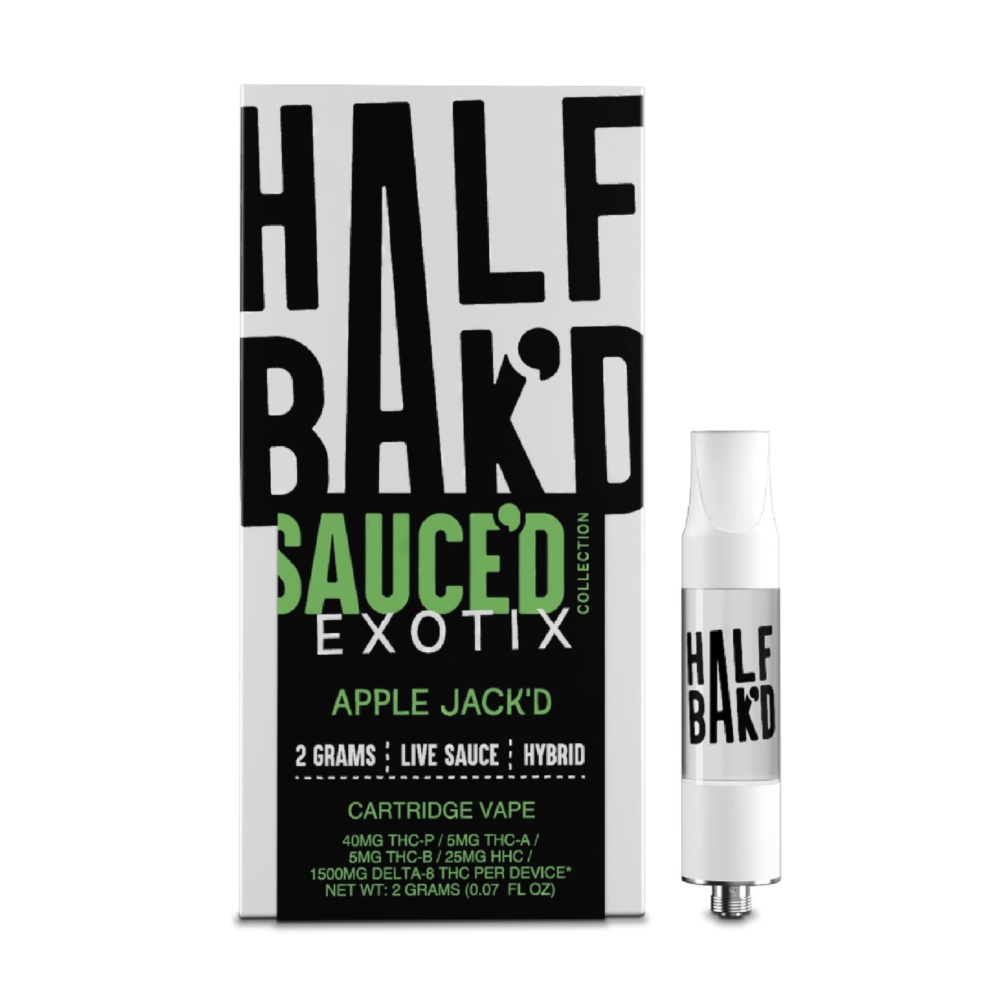 Half Bak'd Exotix Apple Jackd Cartridge 2000mg