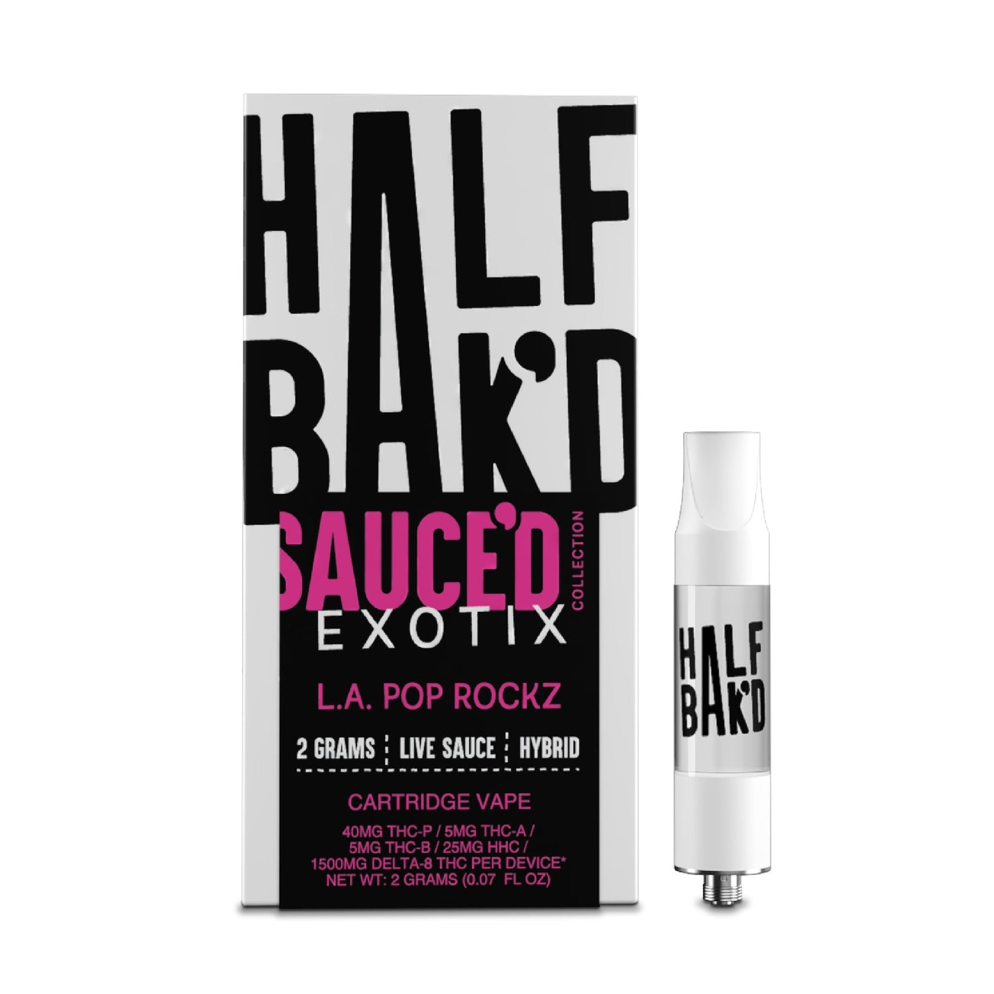 Half Bakd LA Pop Rockz Exotix Cartridge 2000mg