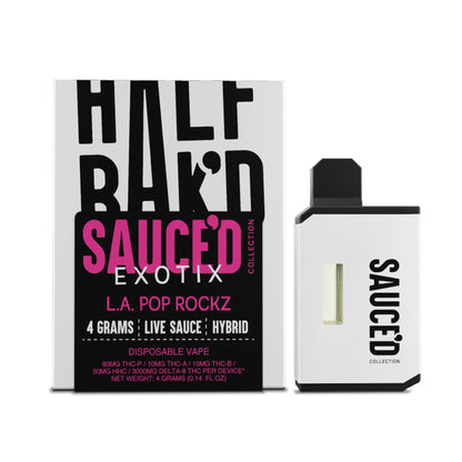 Half Bakd Sauced Exotix THC-P Vaporizer 4000mg