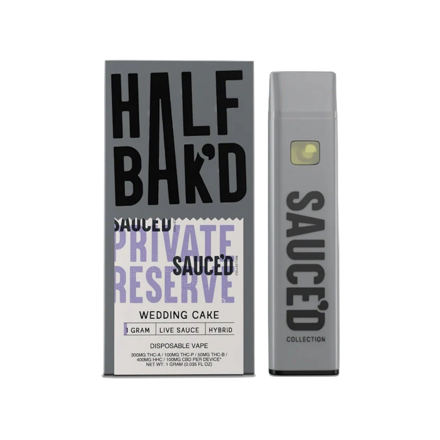 Half Bakd THC Private Reserve Vaporizer 1000mg