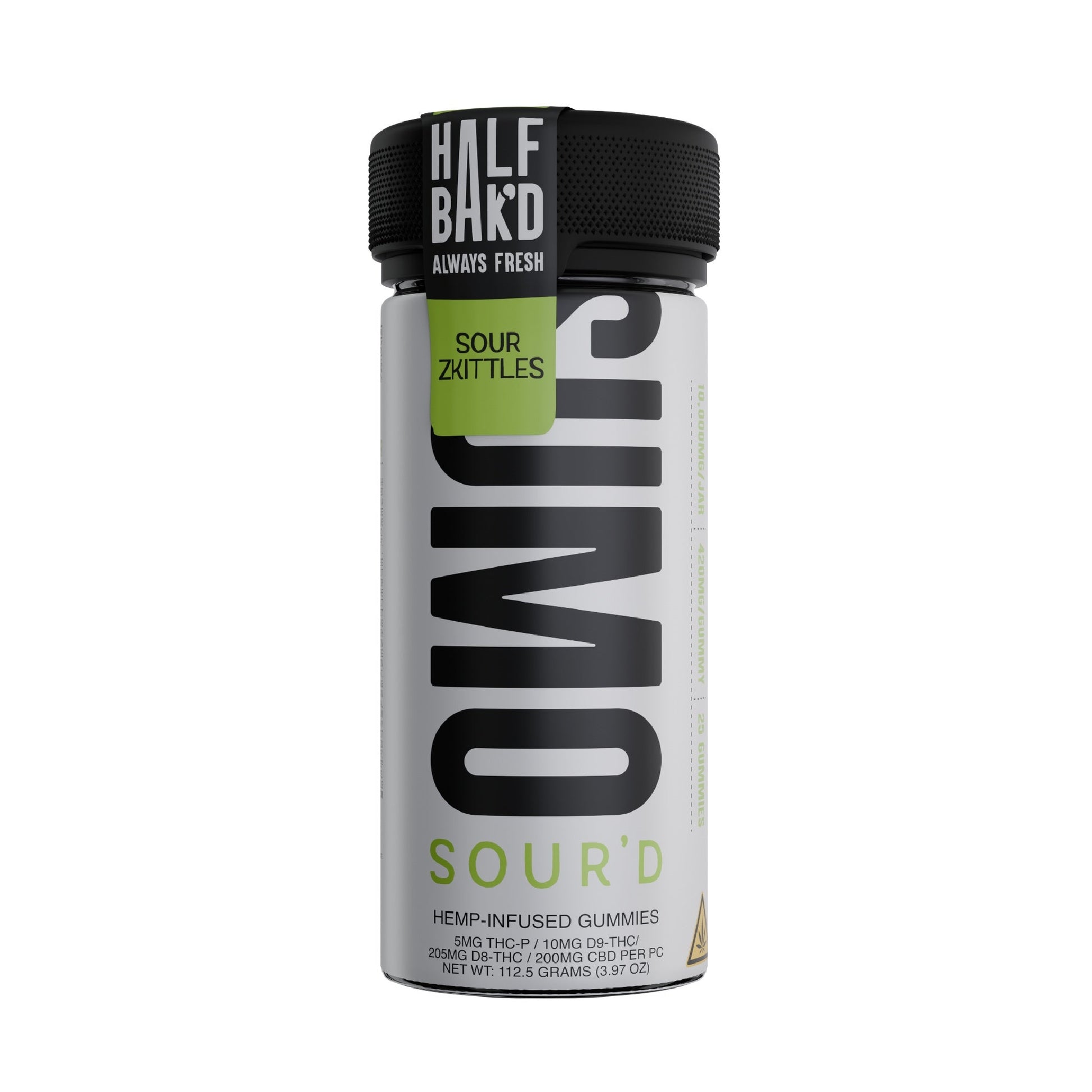 Half Bakd Sour D Sumo THC Gummies 10000mg 25ct