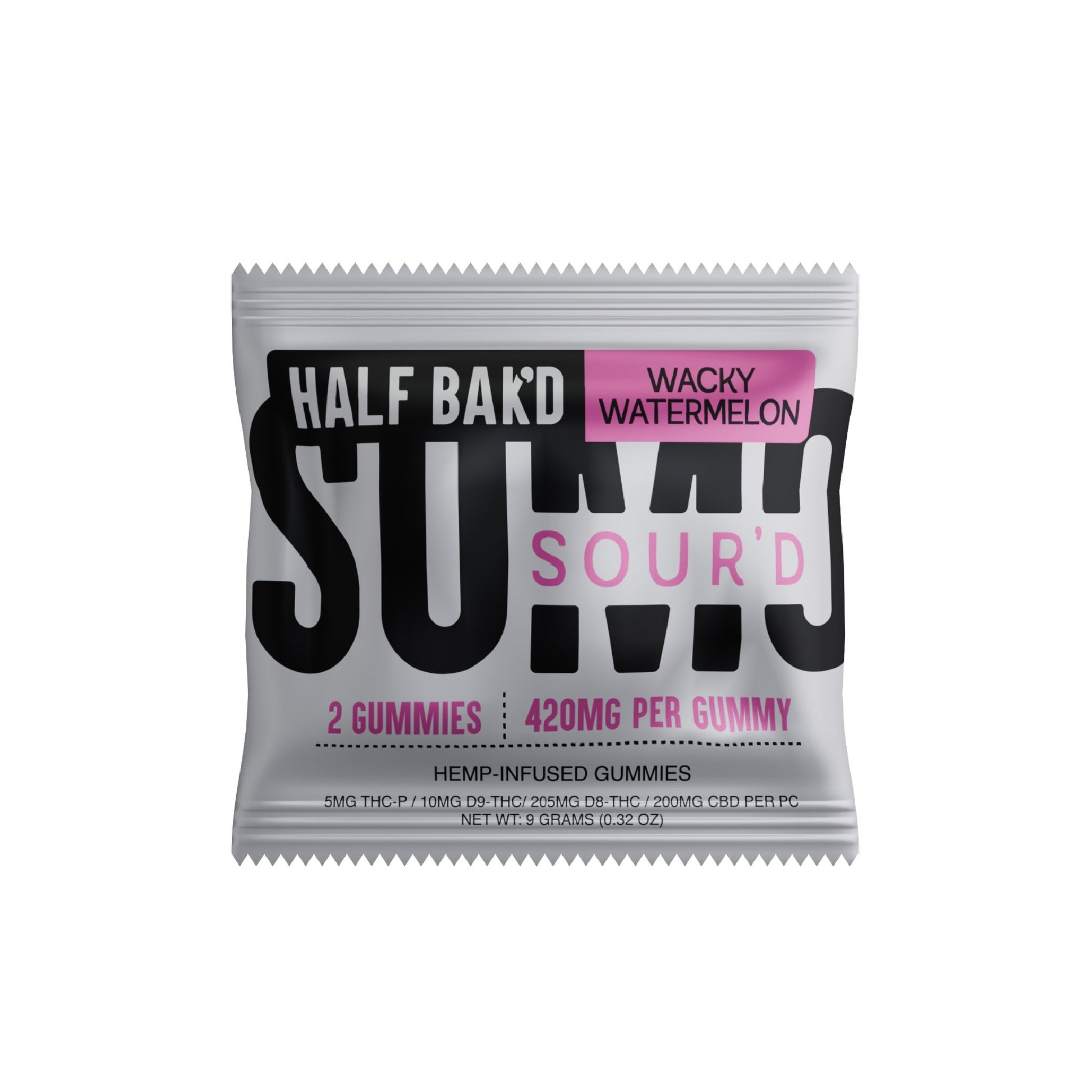 Half Bakd Sour'd Sumo THC Gummies 840mg 2ct