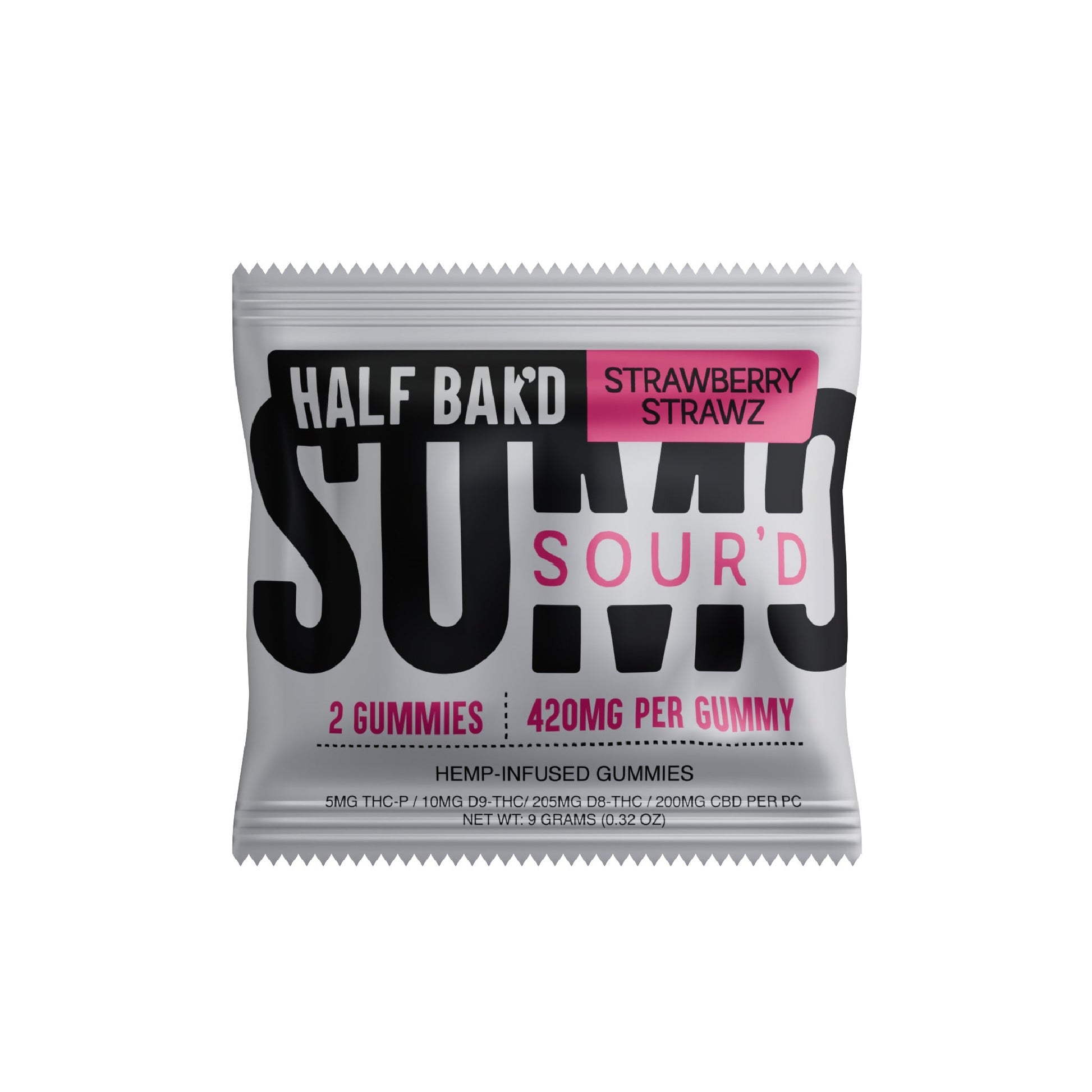 Half Bakd Sour'd Sumo THC Gummies 840mg 2ct