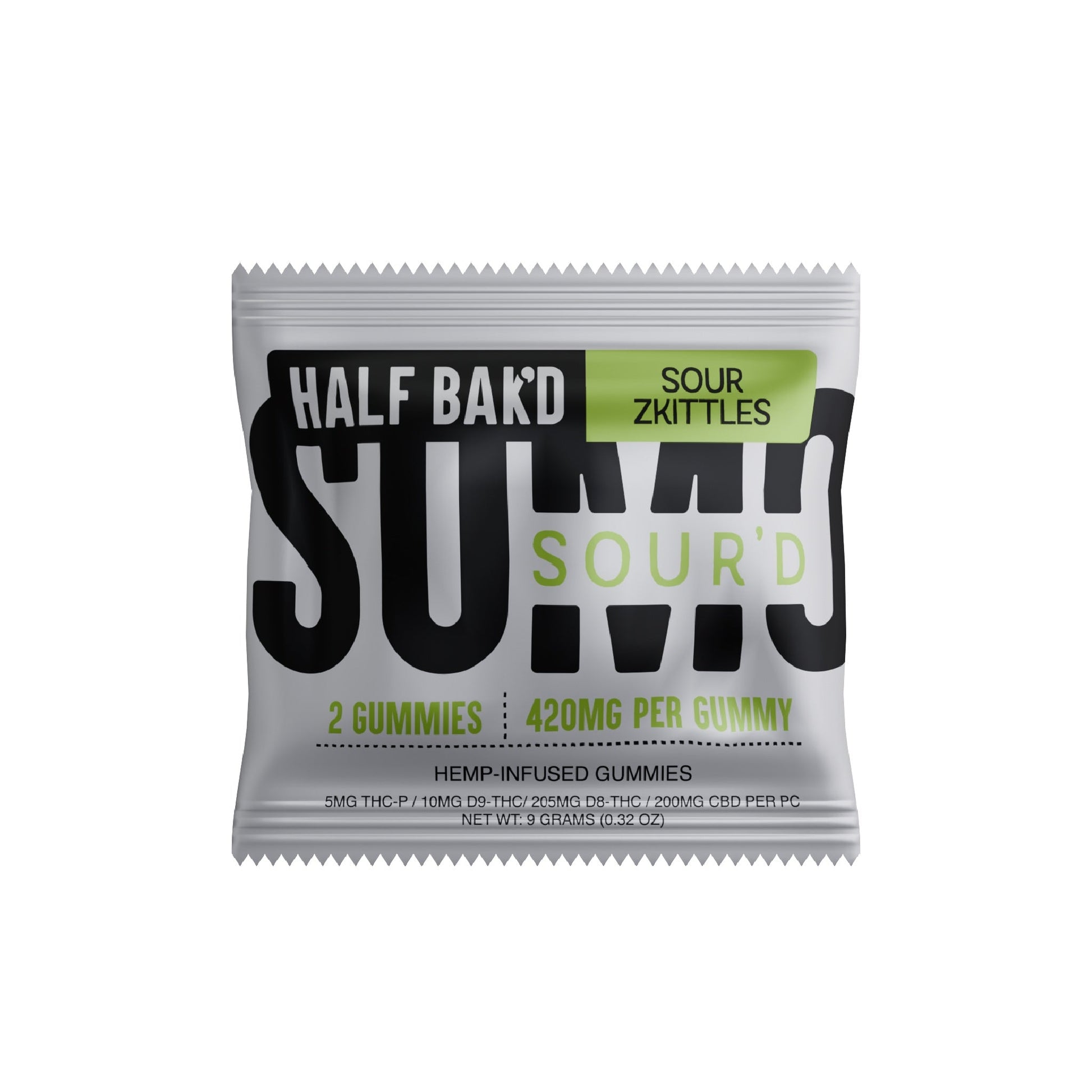Half Bakd Sour'd Sumo THC Gummies 840mg 2ct