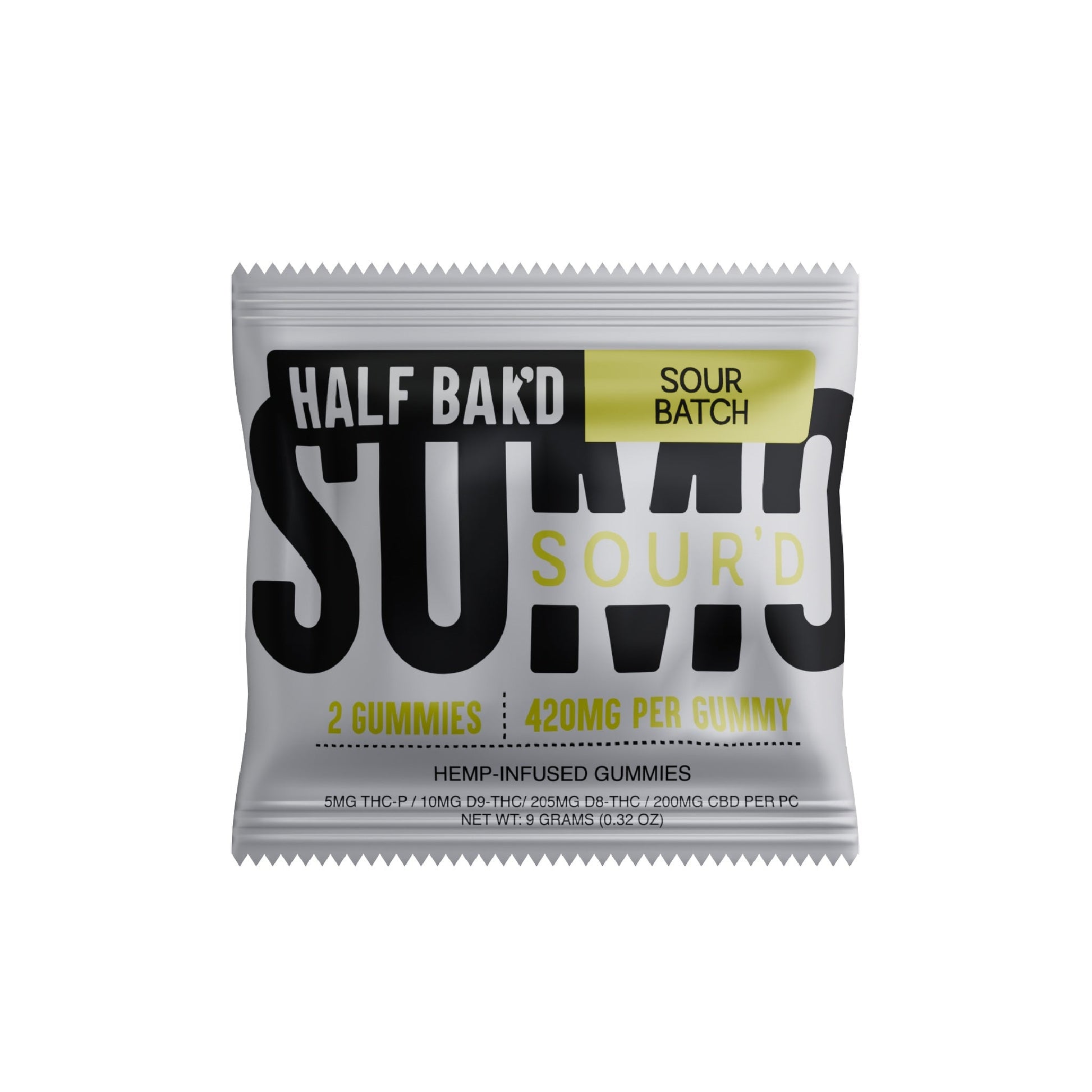 Half Bakd Sour'd Sumo THC Gummies 840mg 2ct