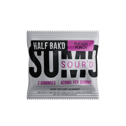 Half Bakd Sour'd Sumo THC Gummies 840mg 2ct