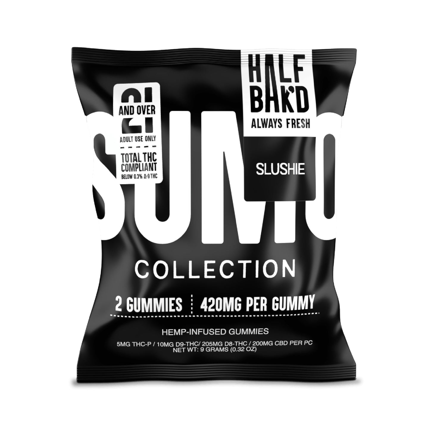 Half Bakd Sumo THC-A Delta 9 Gummies 420mg 2ct