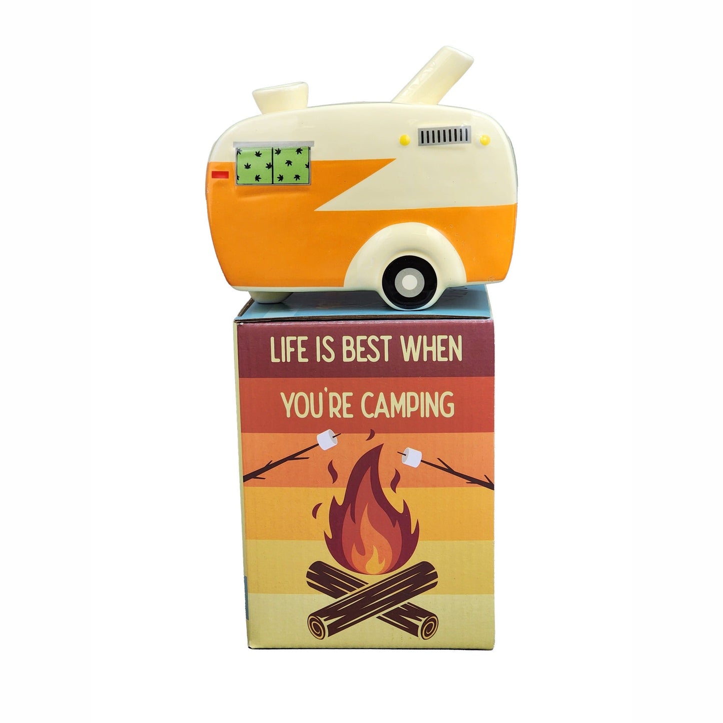 Fashioncraft Happy Camper Ceramic Pipe 6in