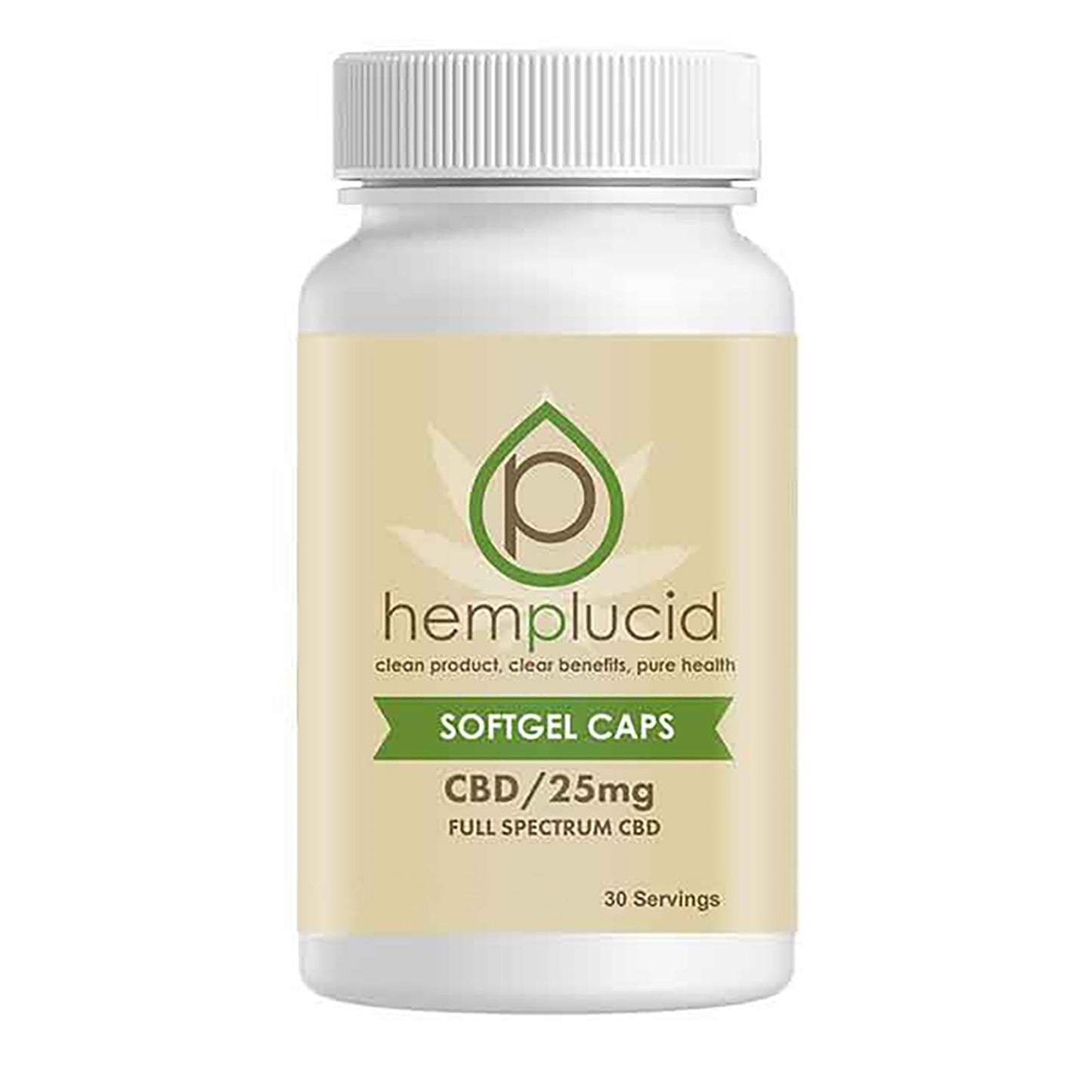 Hemplucid Soft-Gel CBD Capsules 25mg 50mg 75mg