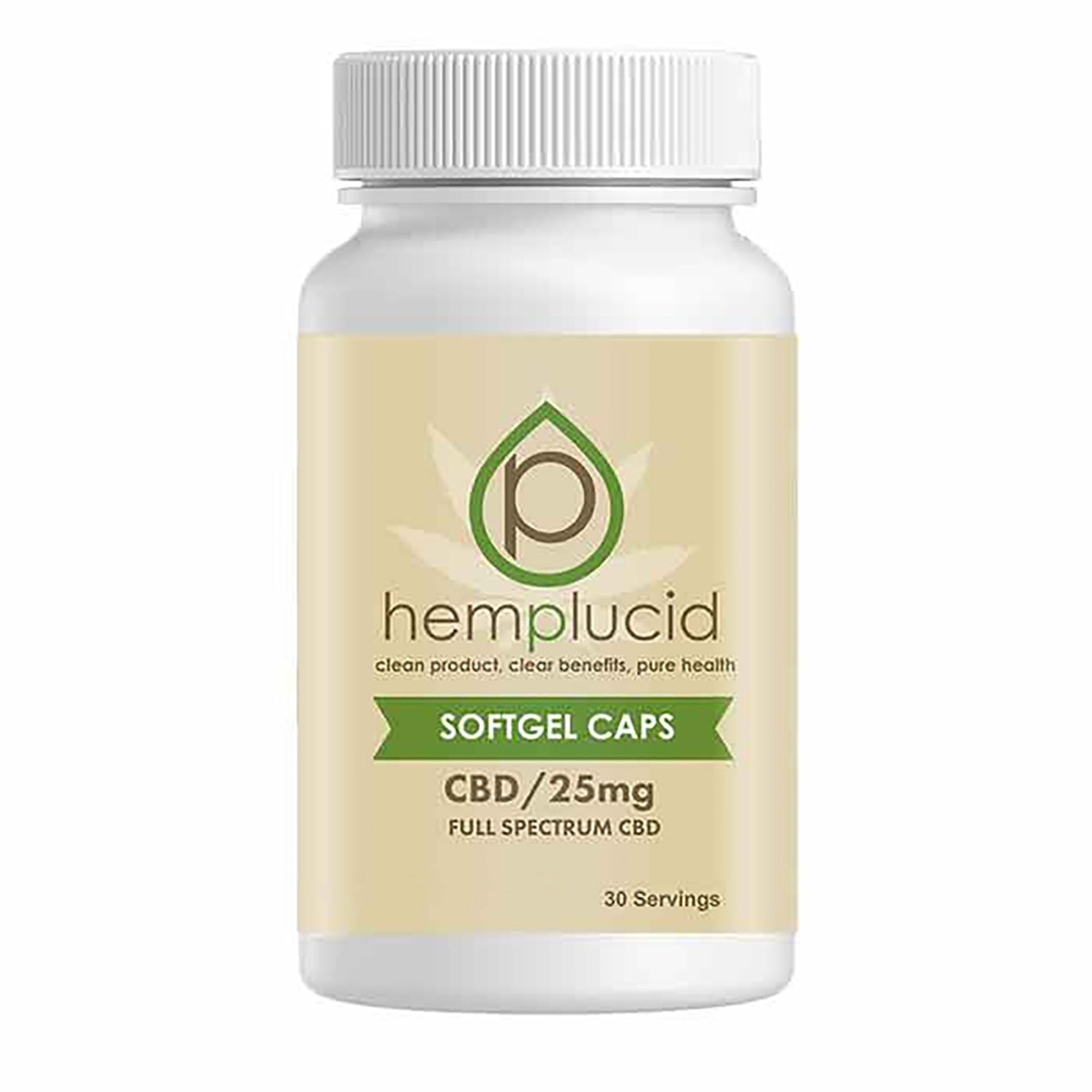 Hemplucid Soft-Gel CBD Capsules 25mg 50mg 75mg