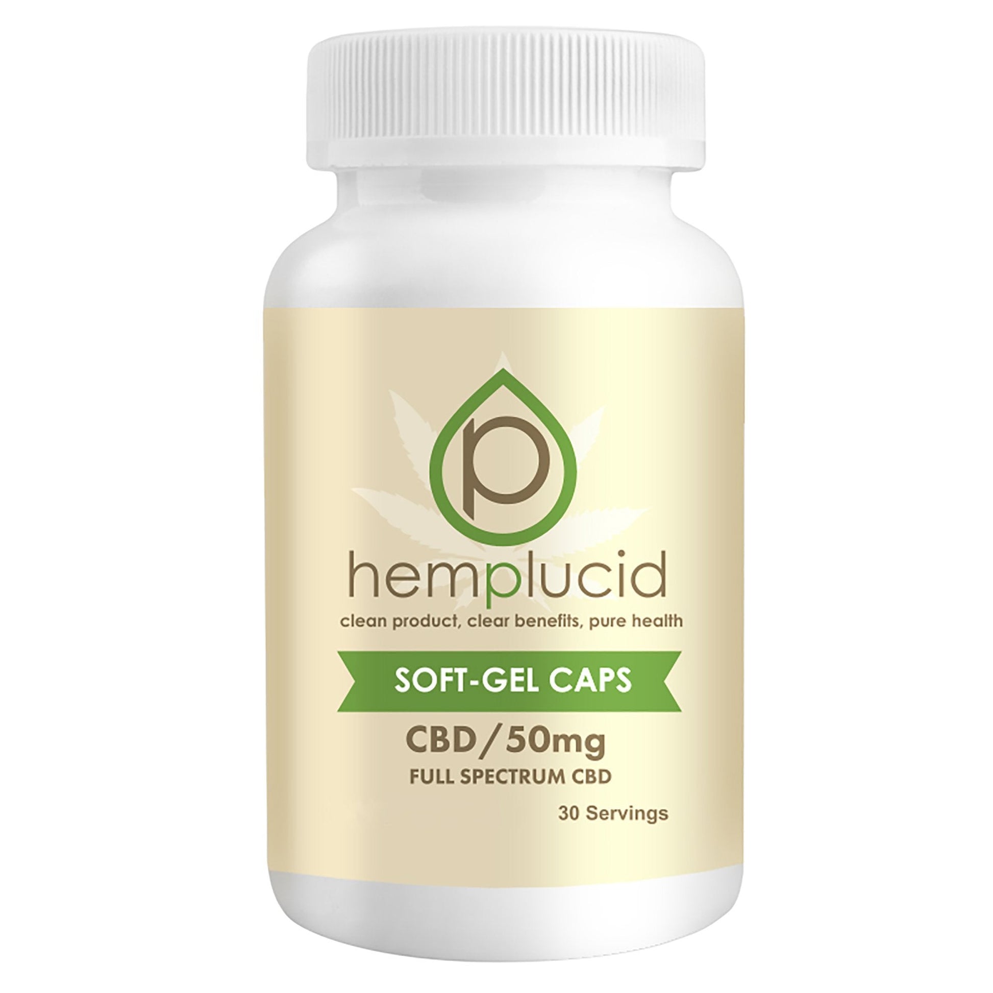 Hemplucid Soft-Gel CBD Capsules 25mg 50mg 75mg