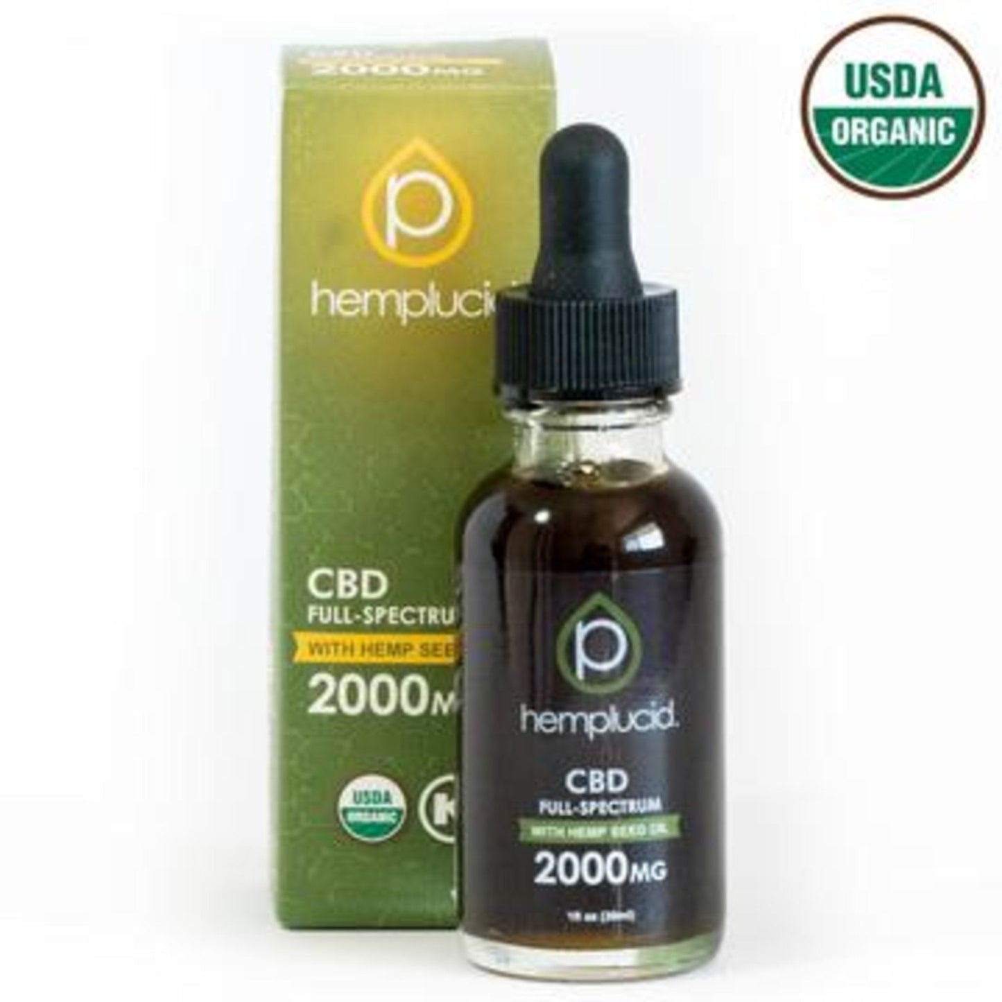 Hemplucid USDA Organic Full Spectrum CBD Oil 1000mg
