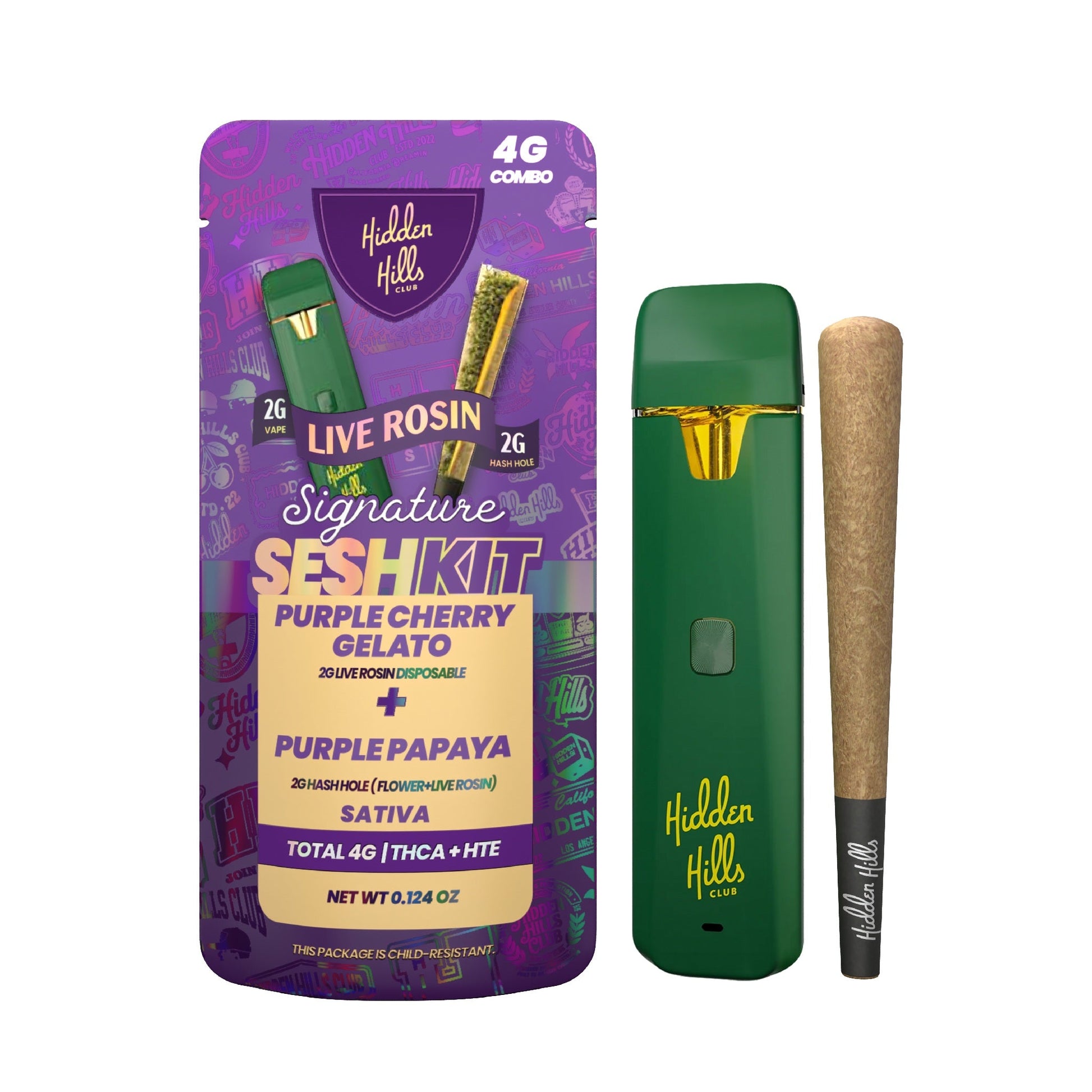 Hidden Hills 4G Live Rosin Signature Seshkit