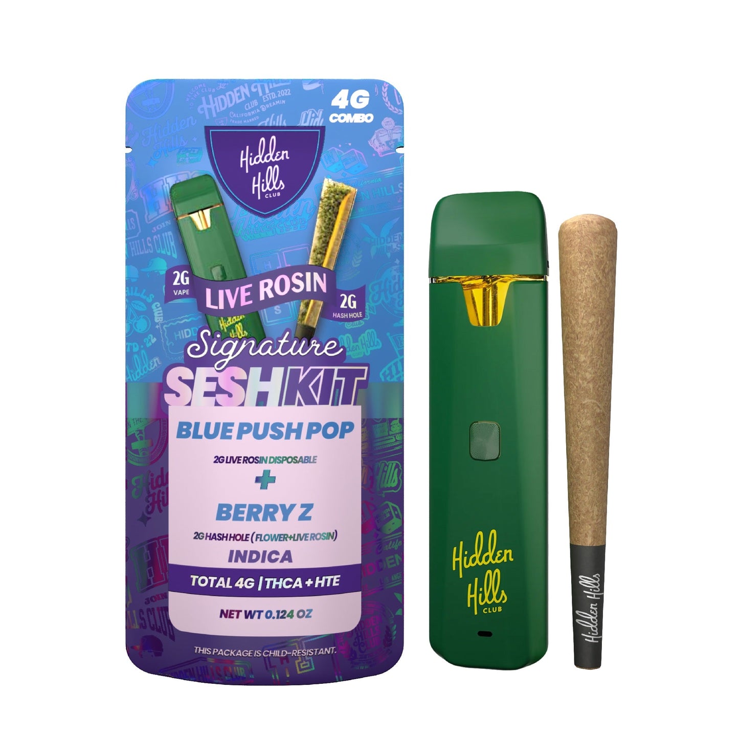 Hidden Hills 4G Live Rosin Signature Seshkit